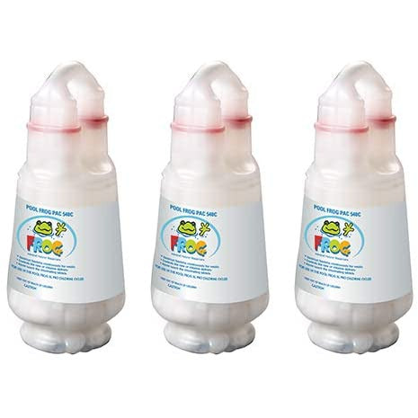 Pool FROG 540C Cycler Pac 3 Pack - Compatible with Pool FROG Model XL Pro | Mineral Sanitizer for Swimming Pools | Easy Maintenance & Clean Water | Perfect for Backyard Pools, Spas & Hot Tubs