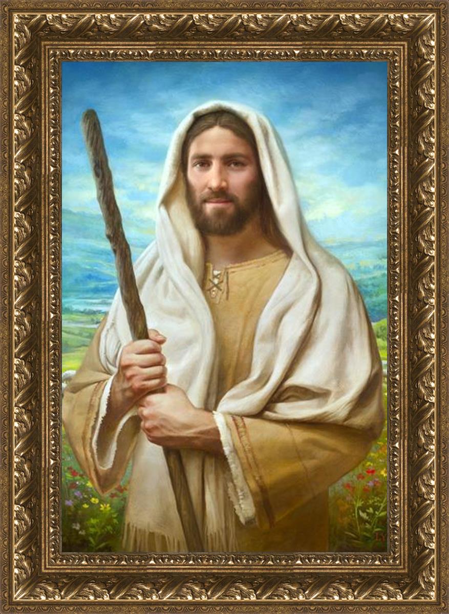 Feed My Sheep by Howard Lyon - Inspirational Christian Art Print for Home, Office & Church Decor - Perfect for Gifts & Spiritual Encouragement
