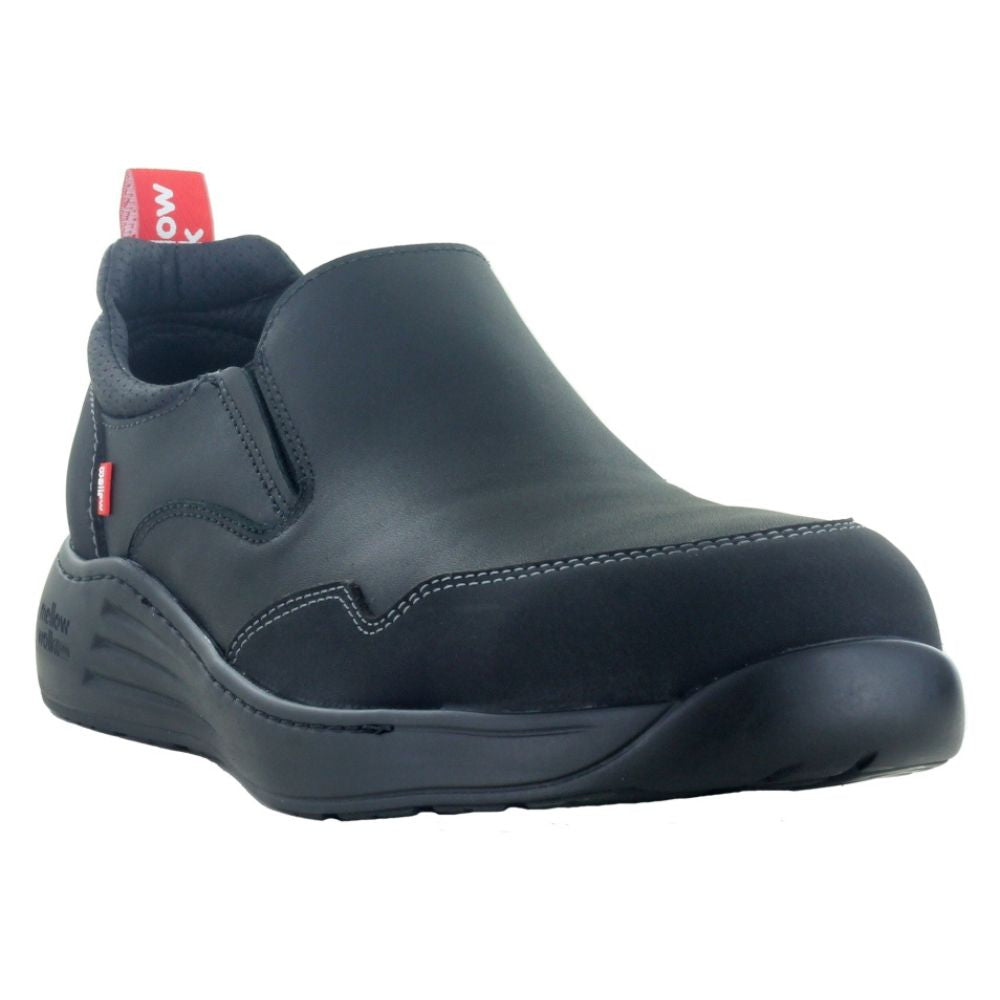Mellow Walk Motion Women's Slip-On Work Shoes with Composite Safety Toe - Lightweight & Comfortable for Warehouse, Nursing, and Restaurant Jobs (Model 475144)