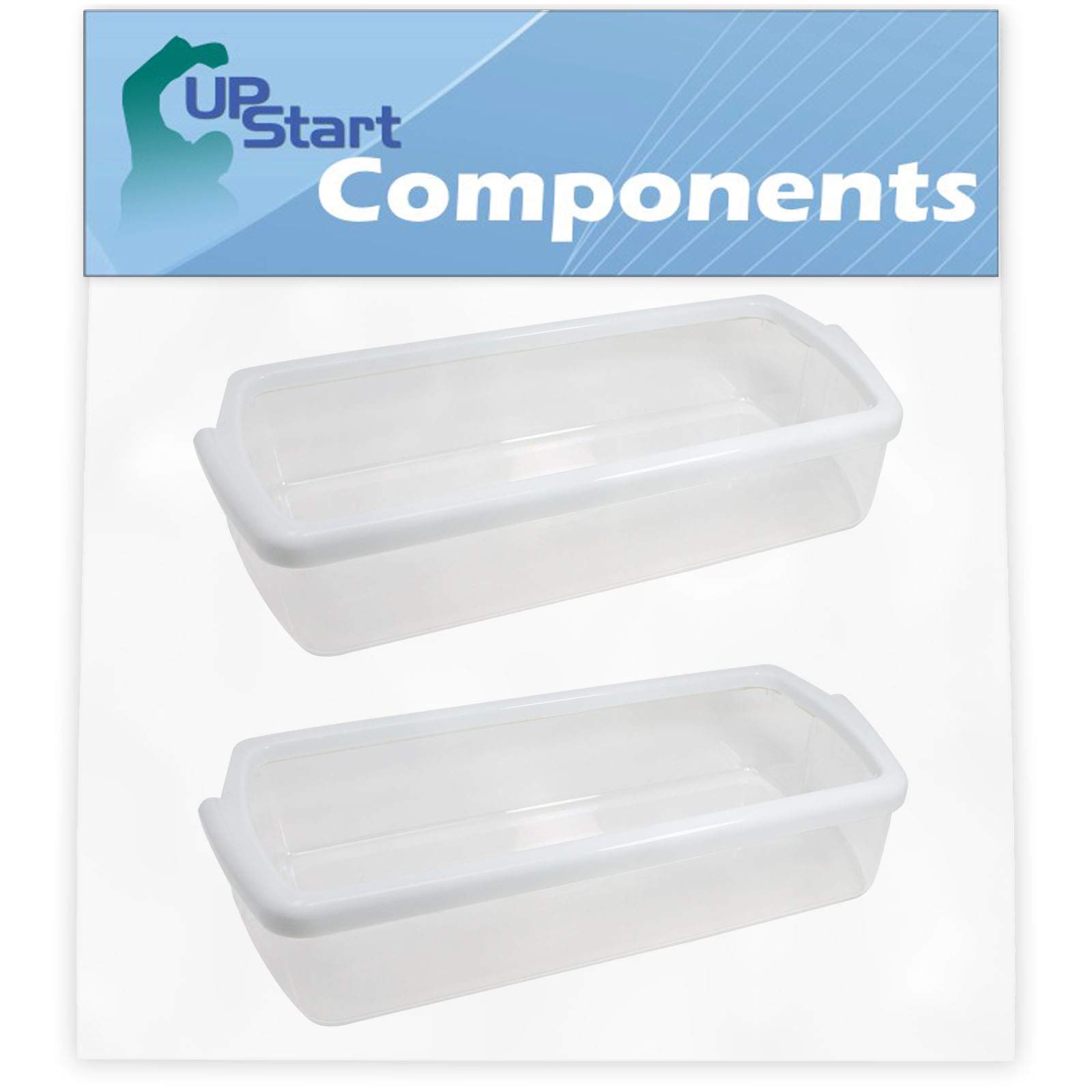 2-Pack W10321304 Refrigerator Door Bin Replacement for Kenmore/Sears 106.44262600 Refrigerator - Compatible with WPW10321304 Door Bin - Perfect for Organizing Fruits, Vegetables and Beverages in Your Fridge