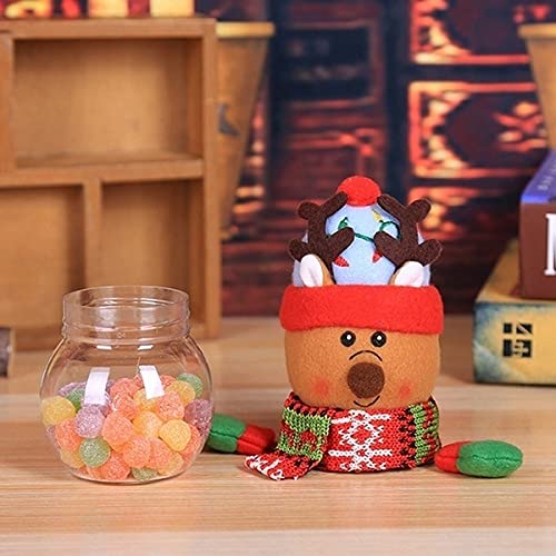 Ginorgee Christmas Candy Storage Box - Airtight Food Storage Jar for Holiday Treats, Gingerbread Man Decor | Perfect for Holiday Gifting, Party Favors & Kitchen Organization