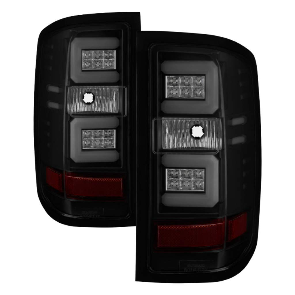 2016-2017 Chevy Silverado 2500/3500 HD Spyder LED Tail Lights Pair with Light Bar (5083739) - Upgrade Your Truck's Style & Night Visibility for Off-Roading & Towing