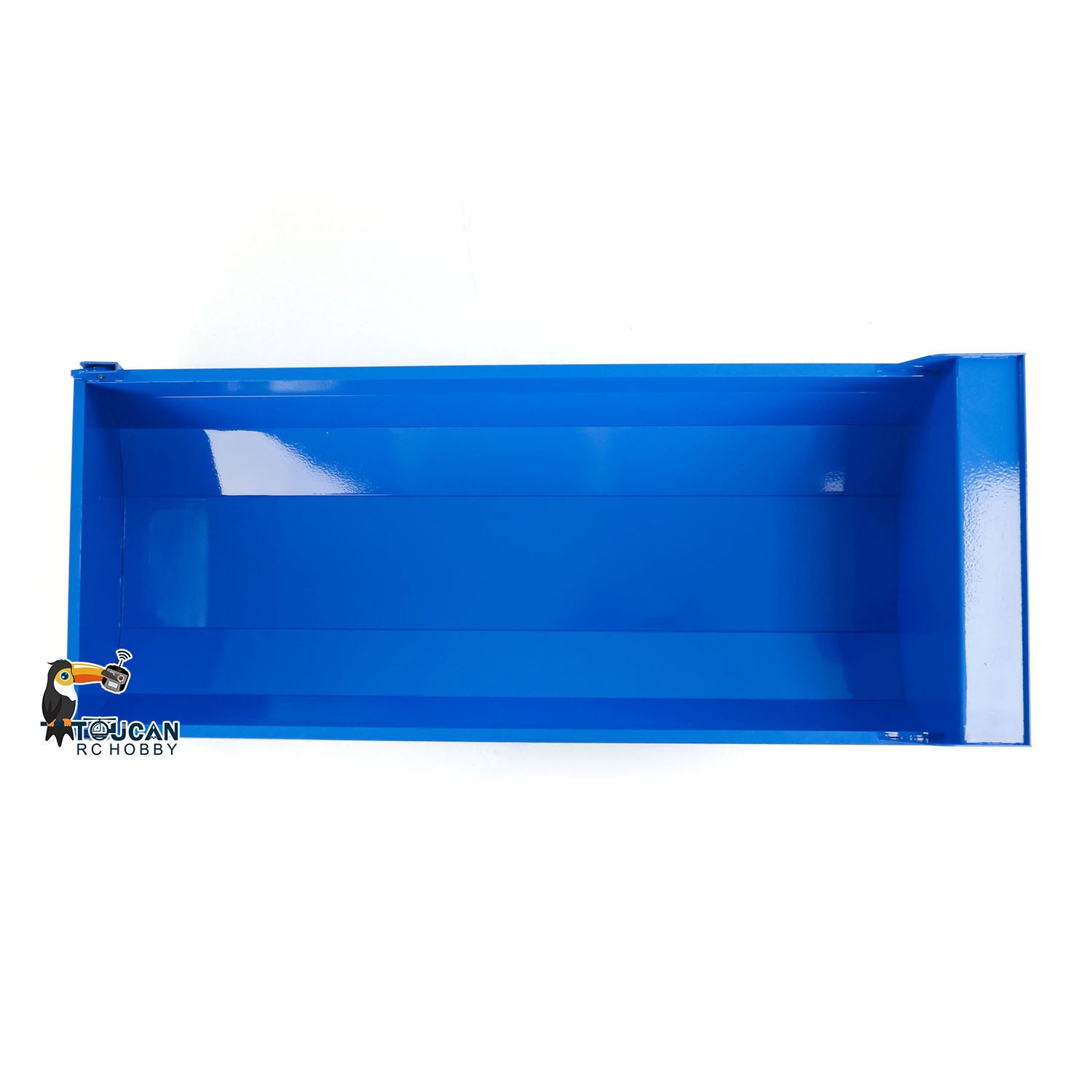Metal U-Shaped Short High Bucket for 1/14 8x8 & 10x10 RC Full Dump Truck - Hydraulic Radio Controlled Car Accessory - Painted DIY Model Parts for Construction & Off-Road Scenes