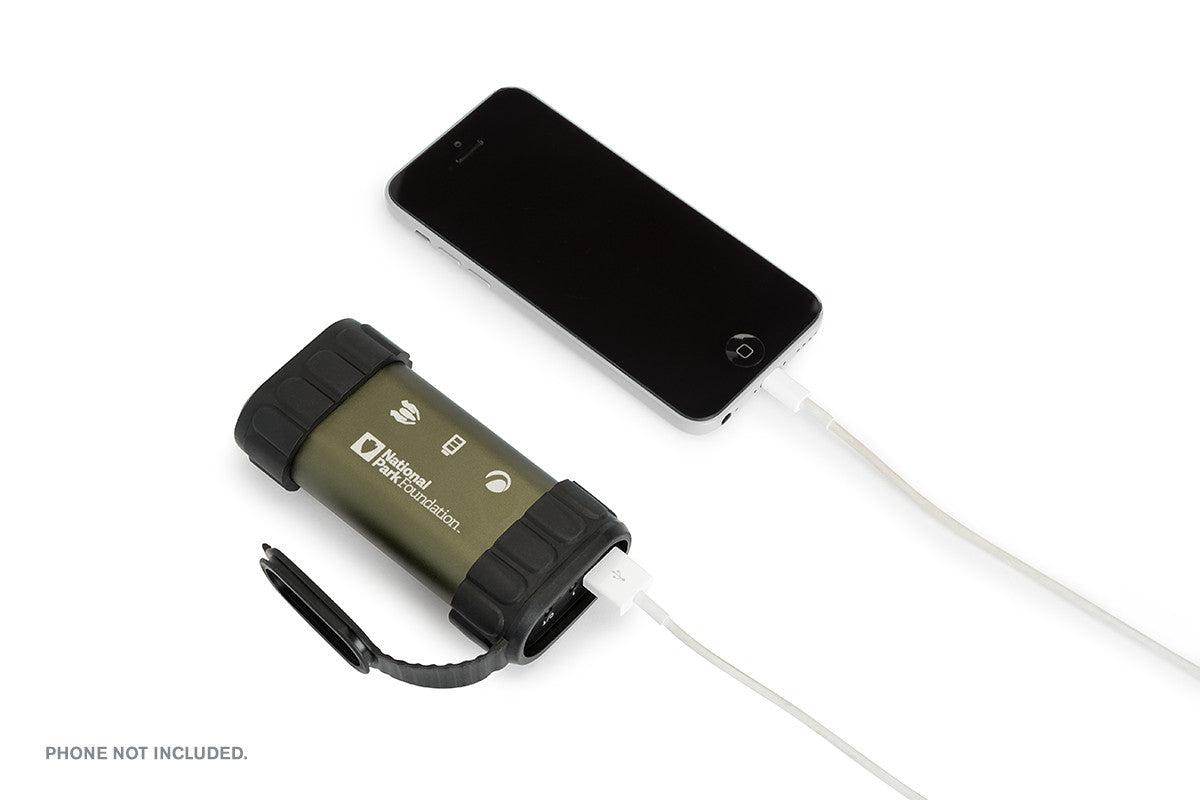 National Park Foundation Rechargeable Power Bank & Hand Warmer - Portable Charger for Phones & USB Devices, Winter Outdoor Gear for Hiking, Camping, and Cold Weather Activities