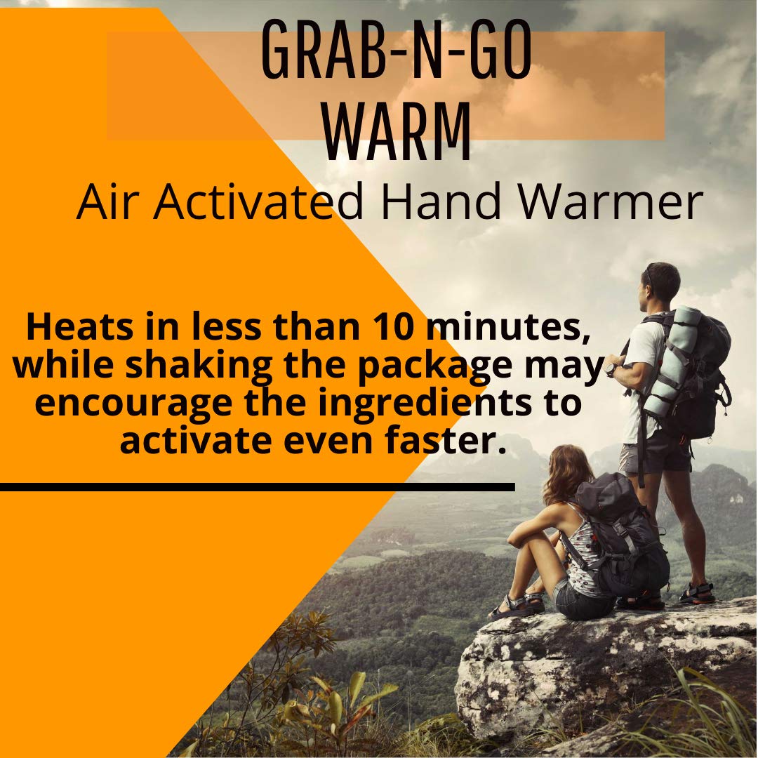 MCR Medical Grab-N-Go Warm Hand Warmer Pack of 200 | Reusable Hand Warmers for Cold Weather | Perfect for Outdoor Activities, Hunting, Camping & Winter Sports
