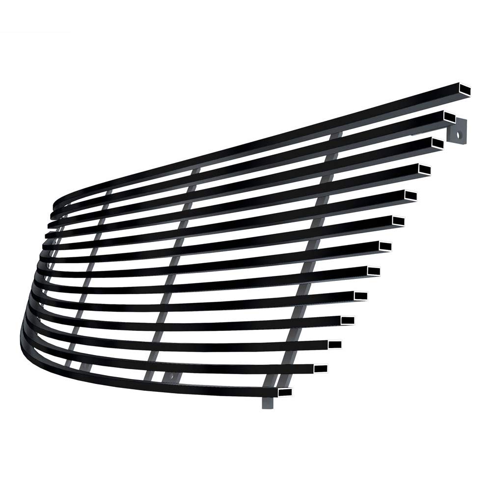 APS Compatible with Cadillac SRX 2005-2009 Main Upper Stainless Steel Black Horizontal Billet Front Grill Grille Insert A85361J - Upgrade Your Car's Appearance for Street Style & Custom Look