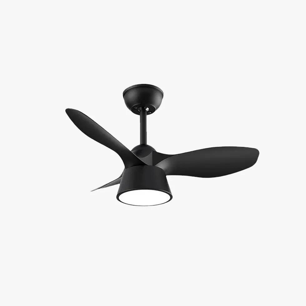 Modern Minimalist Ceiling Fan with LED Light - Quiet Energy Efficient Bladeless Design for Bedroom, Living Room & Office