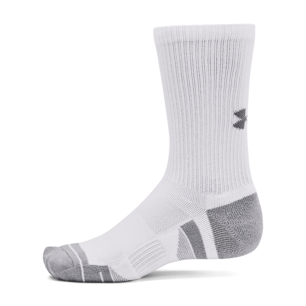Men's Under Armour Performance Tech Crew Socks 3-Pack - Moisture-Wicking Athletic Socks for Running, Gym & Sports