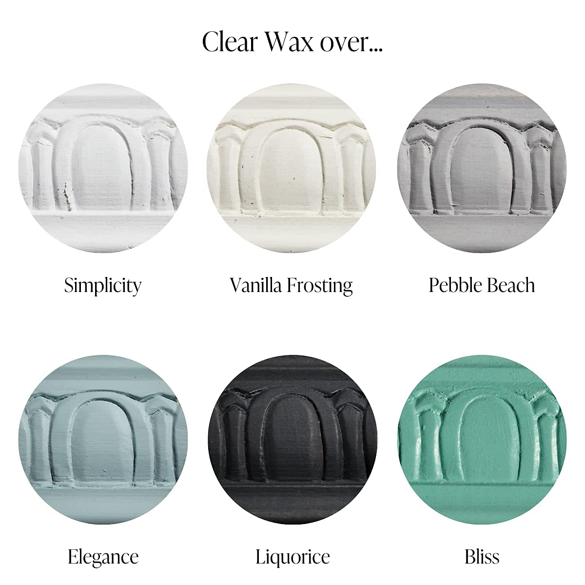Chalk Style Paint & Furniture Wax Set - DIY Furniture Paint, Home Decor, Crafts (4 oz, White) - Perfect for Upcycling, Shabby Chic Decor, and Wood Restoration Projects