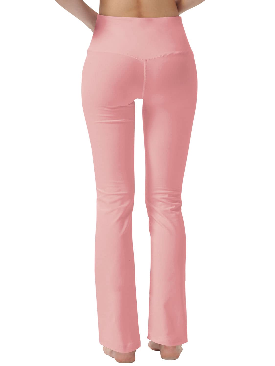 Women's High Waist Bootcut Yoga Pants with Hidden Pockets - Tummy Control Workout & Work Pants for Yoga, Office & Casual Wear