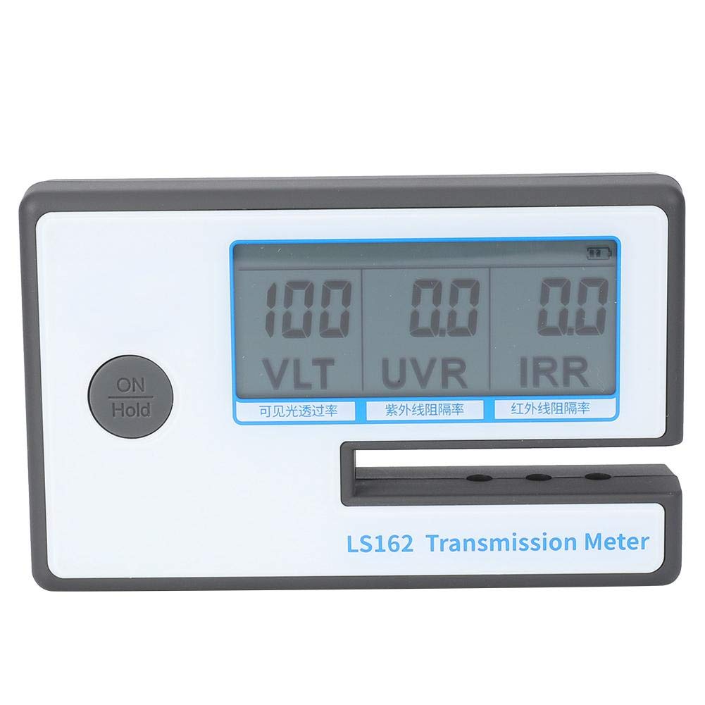 LS162 Digital Window Tint Meter - Solar Transmission Tester for UV/IR Rejection & Visible Light Measurement (Up to 8mm Slot) - Perfect for Auto Glass, Home Windows & Solar Film Testing