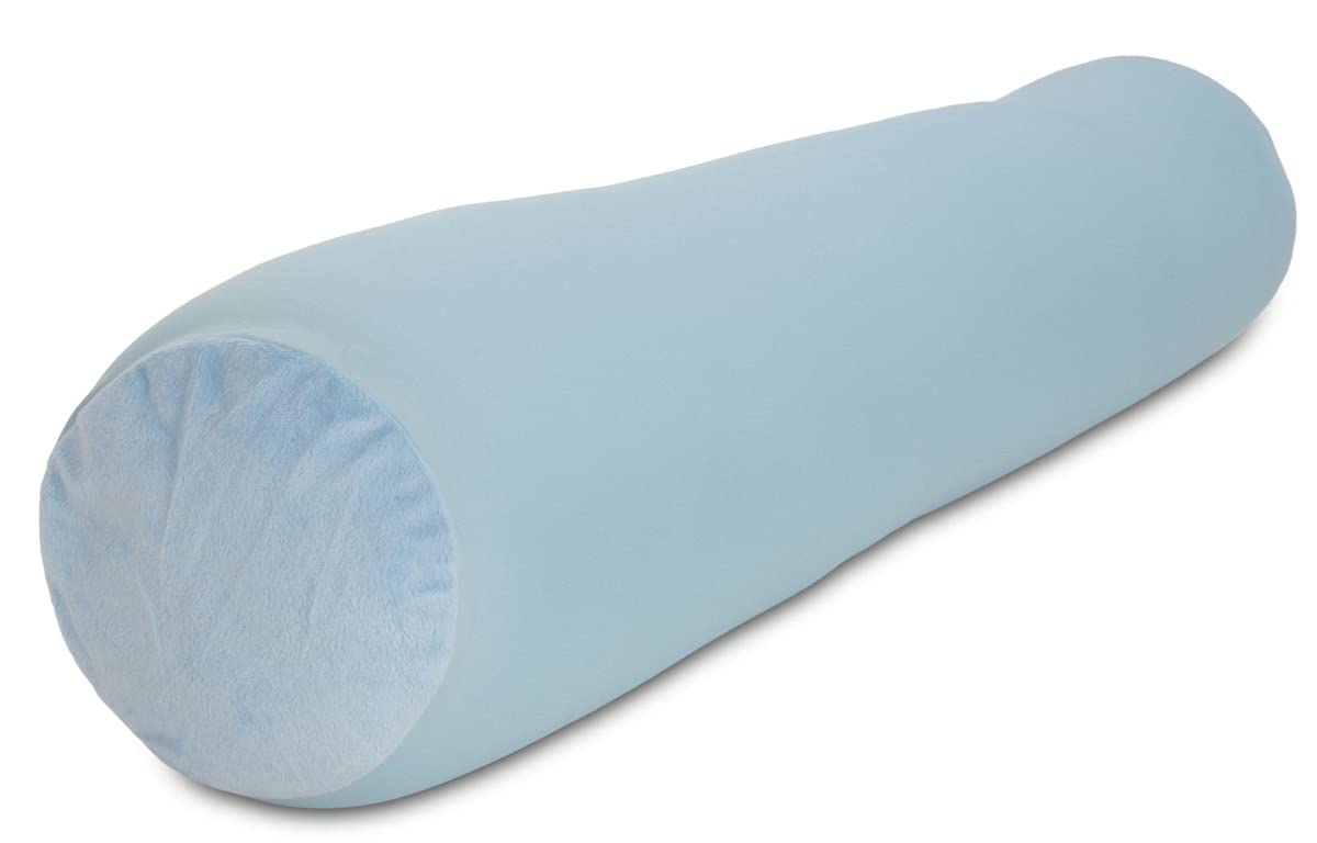 Microbead Body Pillow Light Blue - Ultra Soft Mooshi Squishy Cover for Comfort & Stress Relief | Perfect for Sleeping, Lounging & Cuddling