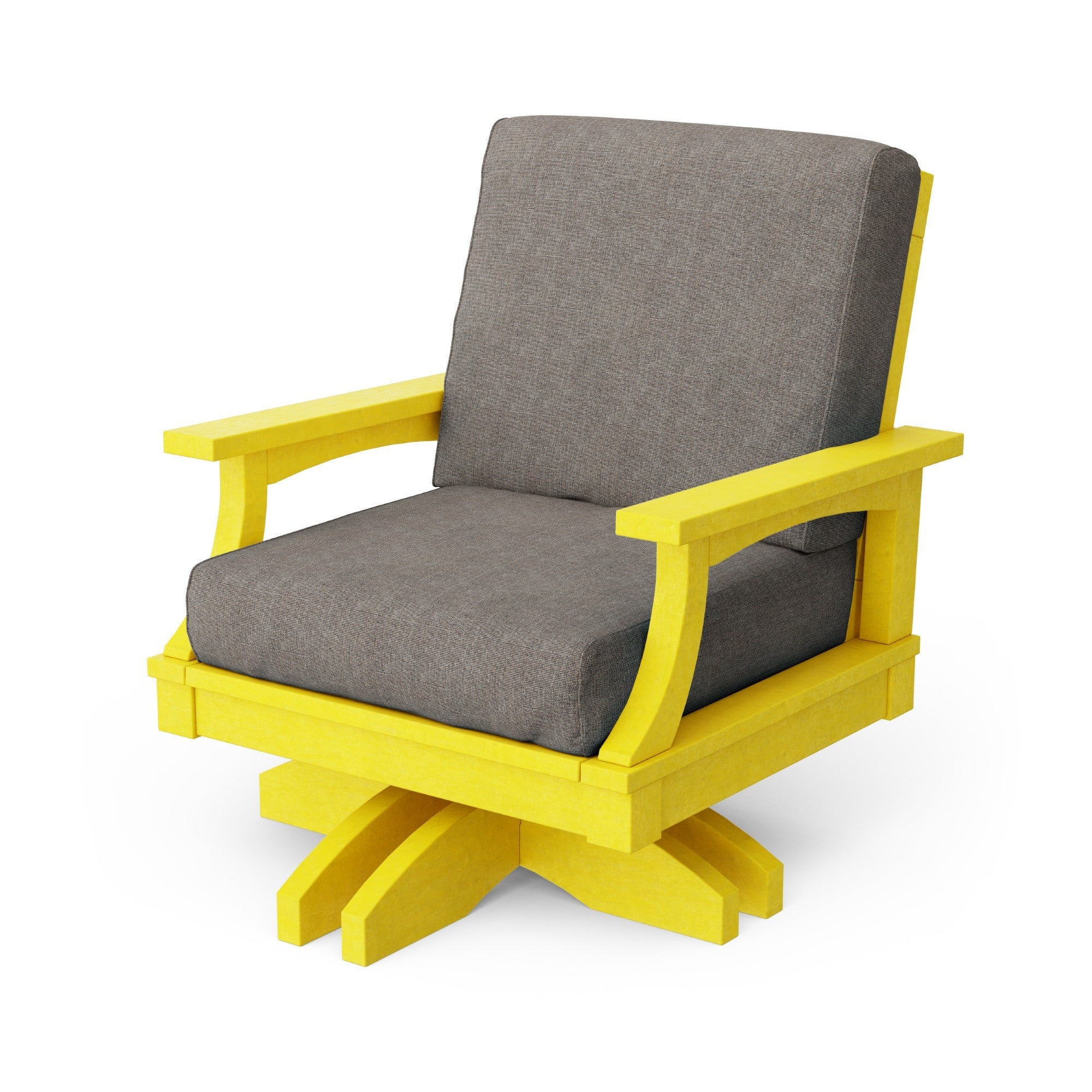 Heritage Deep Seating Swivel Chair - 360° Rotating Patio Lounge Chair with Cushions, Weather-Resistant Outdoor Furniture for Garden, Poolside & Backyard Relaxation