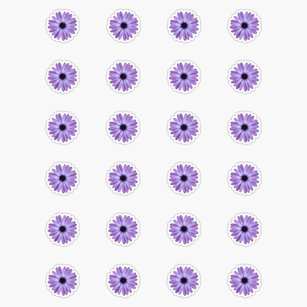 Purple Daisy Vinyl Sticker - Waterproof Bumper Sticker for Cars, Laptops & Windows - 5 Inch Decal - Perfect for DIY Crafts, Scrapbooking & Home Decor