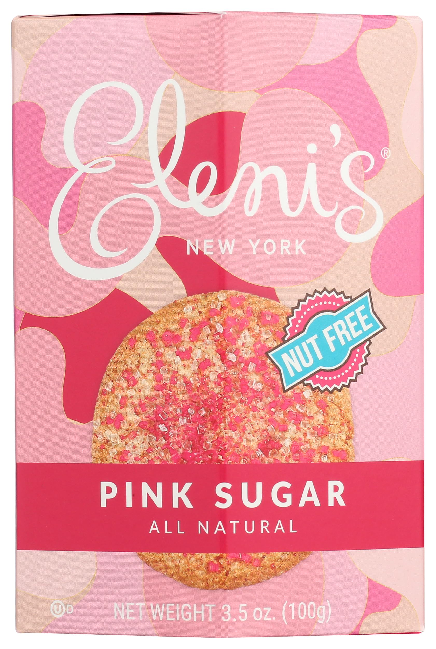 Eleni's Pink Sugar Cookies - 3.5oz (Pack of 6) | Gourmet Baked Treats for Gifts, Parties & Tea Time