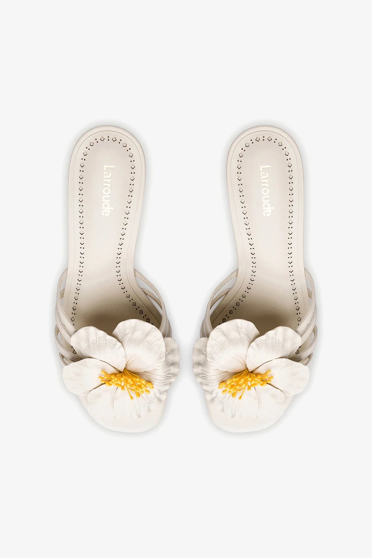 Magnolia Mule Women's Ivory Leather Slip-On Shoes - Comfortable Casual Loafers for Work, Travel & Everyday Wear