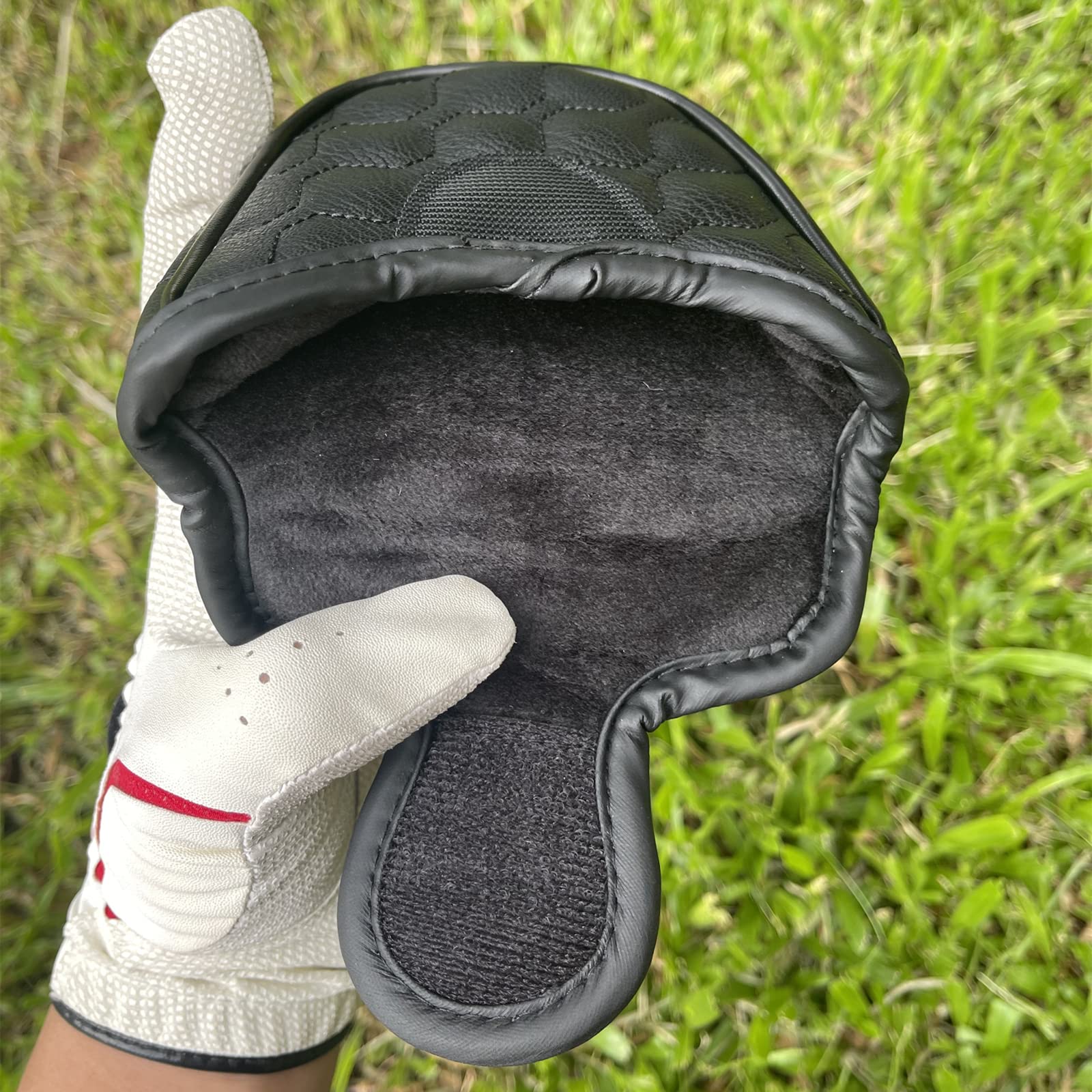 Premium Black Matador Golf Mallet Putter Headcover - Velcro Closure for Secure Fit | Golf Club Accessory for Mallet Putters | Perfect for Course Play & Club Protection