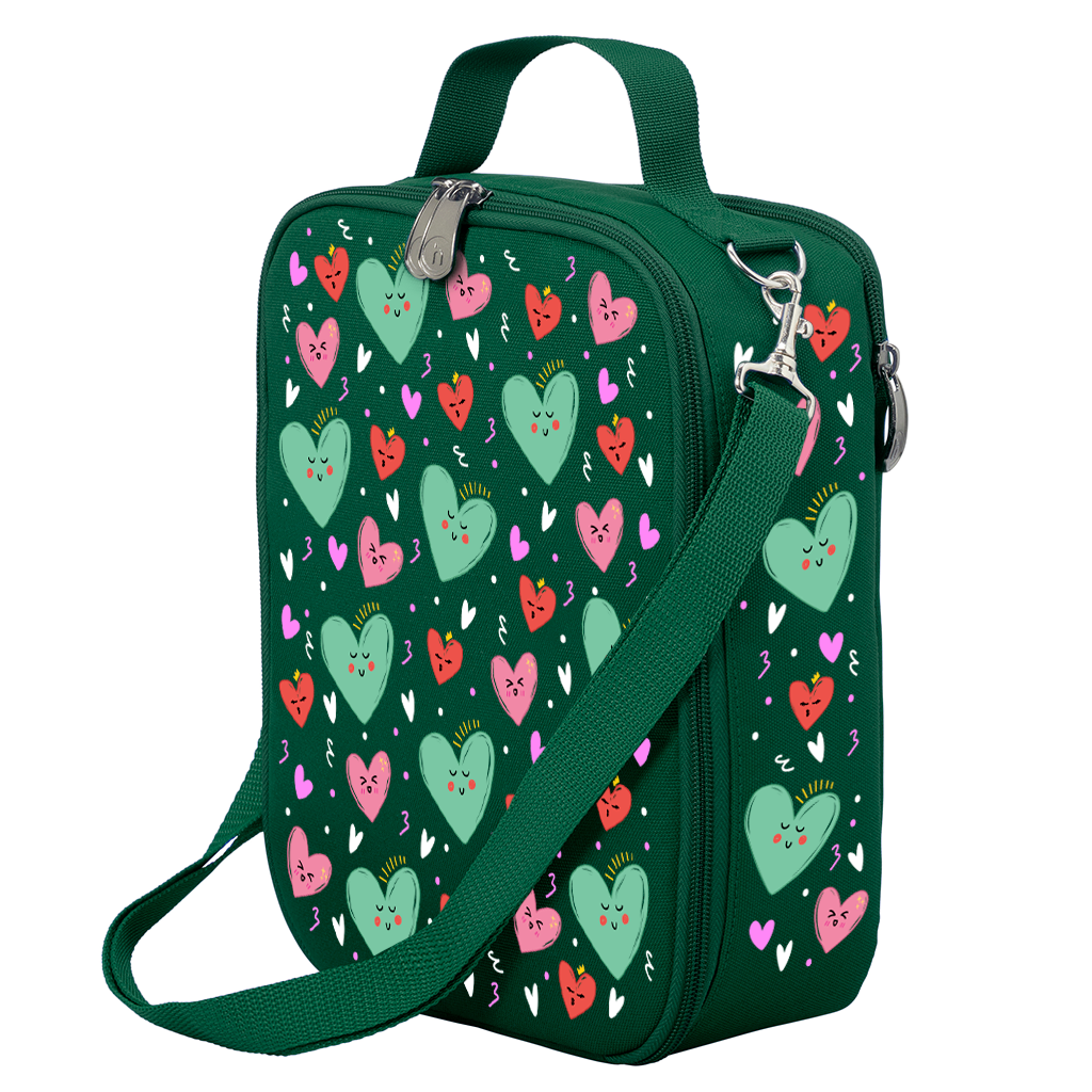 Sweet Hearts Insulated Lunch Bag for Women & Kids - Cute & Leak-Proof Food Container for School, Work & Picnics