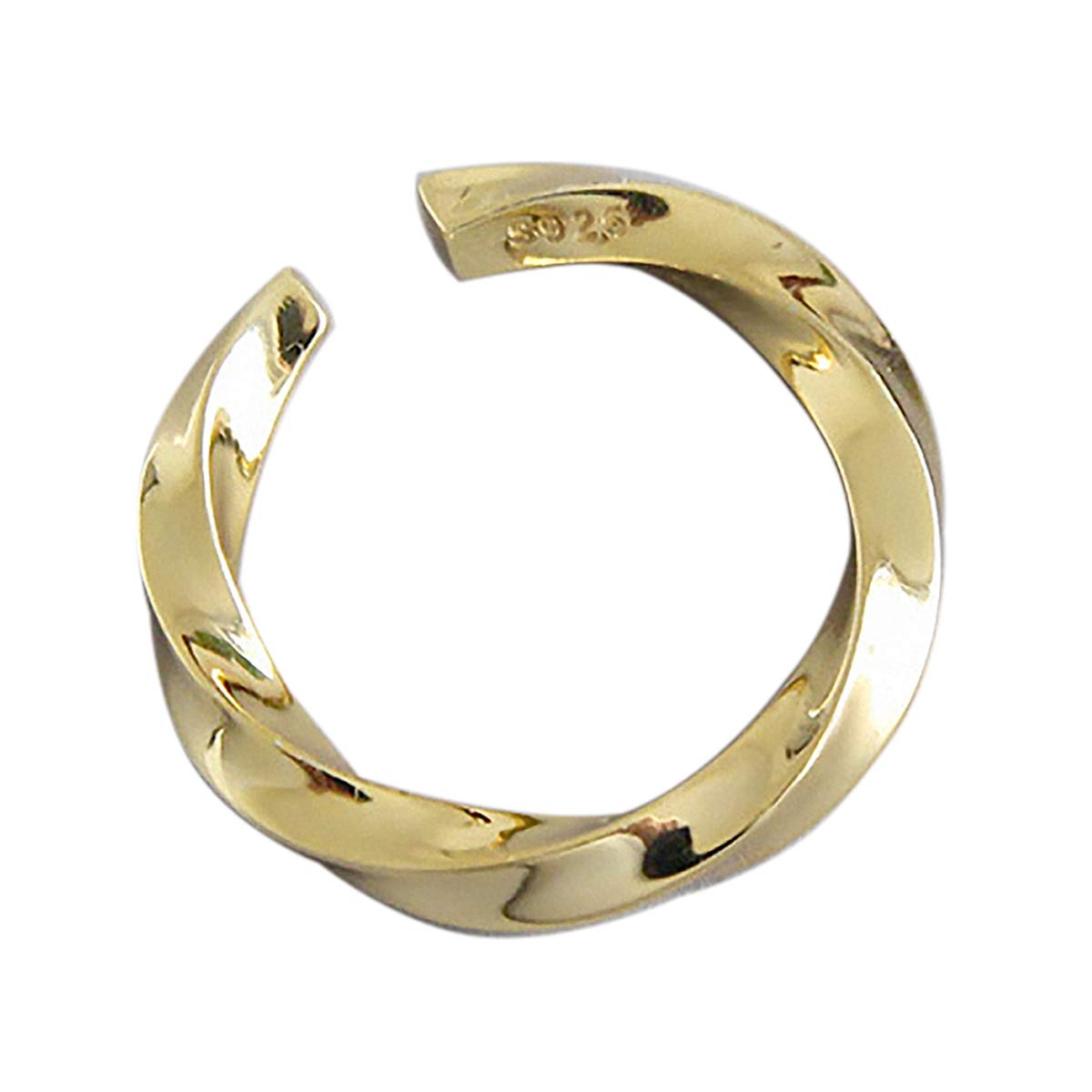 Lotus Fun Sterling Silver Mobius Rings - Handmade Twisted Joint Knuckle Rings for Women & Girls | Boho Stackable Open Rings for Everyday Wear & Special Occasions