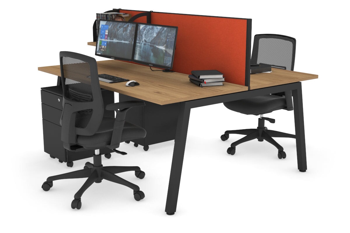 2-Person Office Workstation Desk - 1800L x 700W Dimensions - Perfect for Shared Workspaces & Collaborative Office Environments