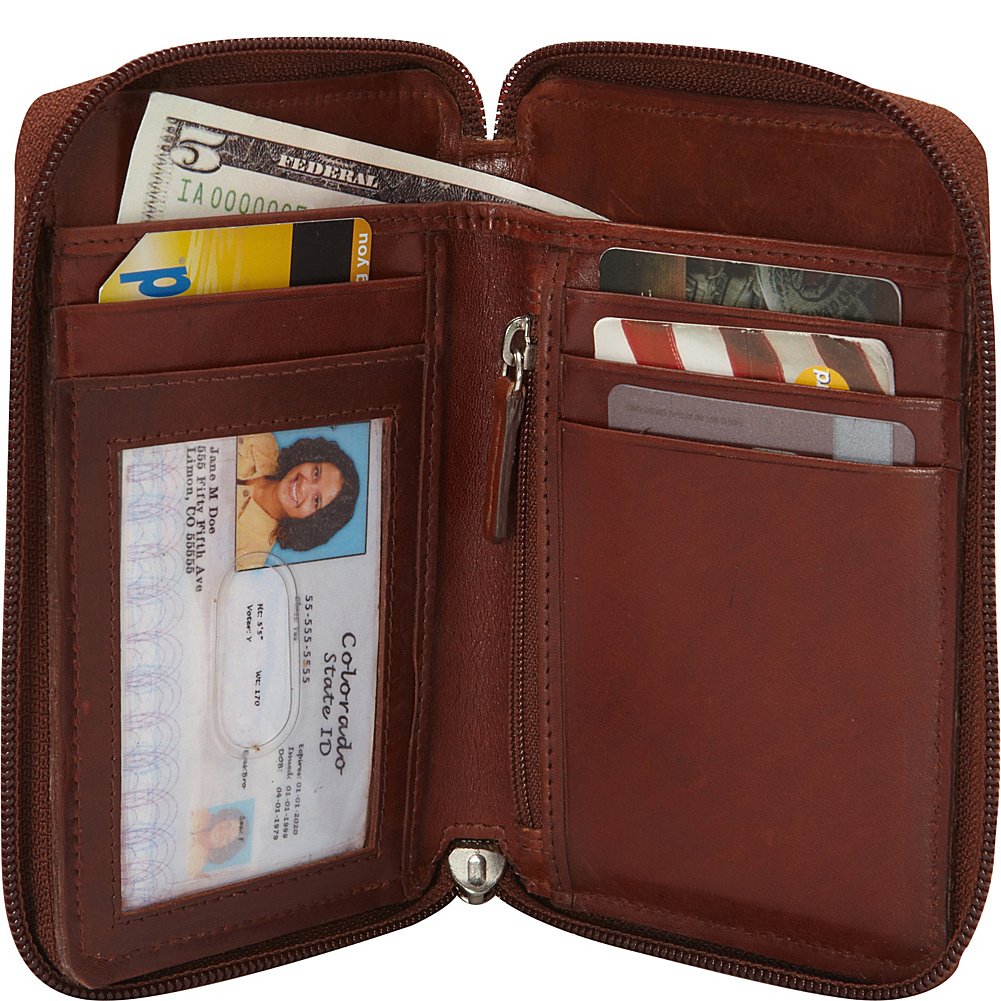Mancini RFID Blocking Leather Wallet for iPhone & Android Phones - Slim Bifold Credit Card Holder with Money Clip | Perfect for Travel, Business & Everyday Use