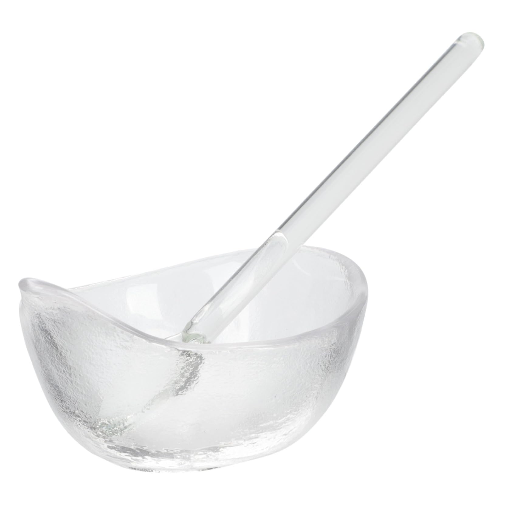 FOMIYES Glass Facial Mask Mixing Bowl with Spoon - Professional Spa & Beauty Salon Tool Set for DIY Skincare, Facials, and At-Home Treatments
