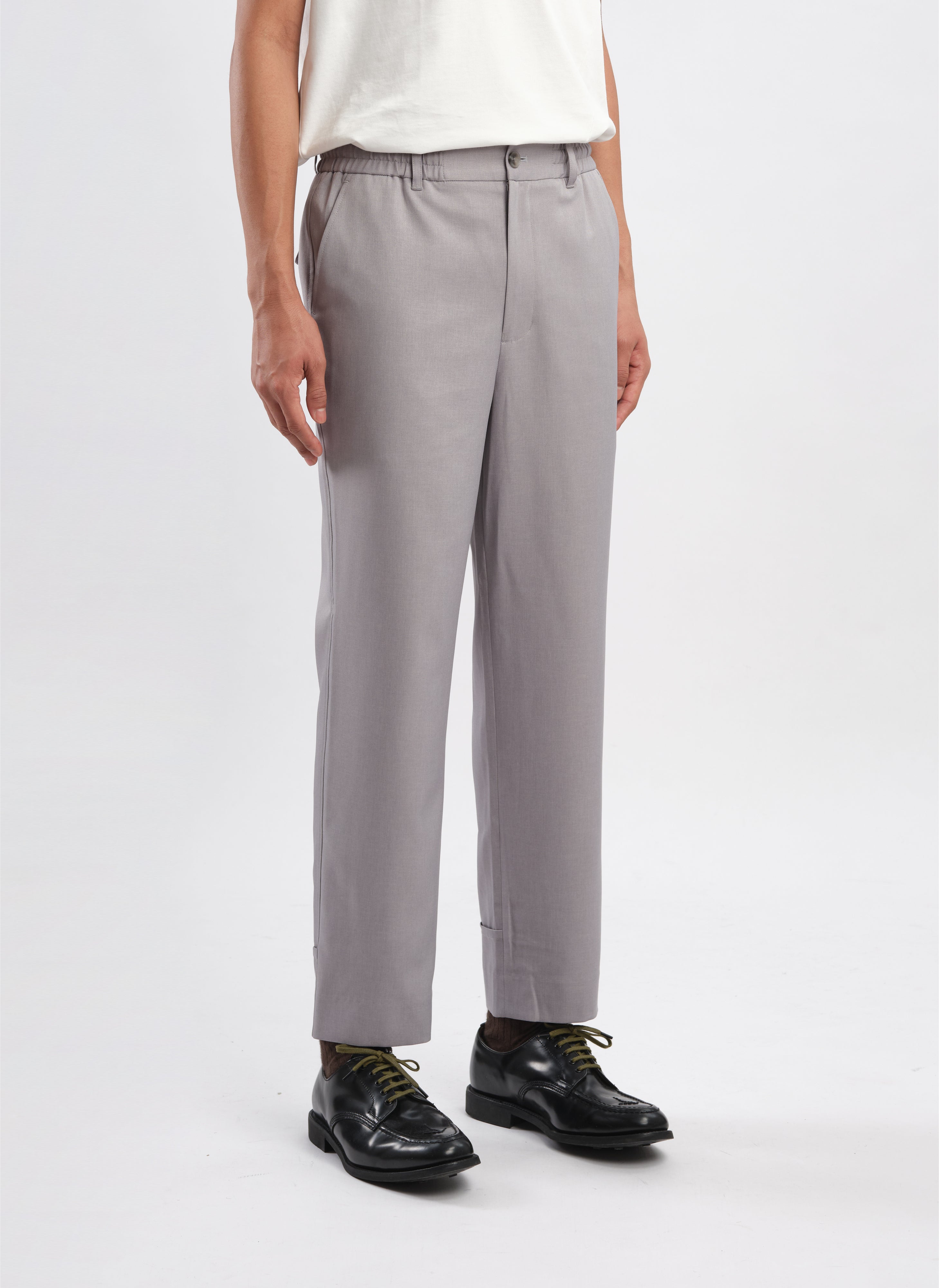 Polyester Regular Length Tapered Pants for Women (Size 14) - Comfortable Office Work & Casual Wear Pants