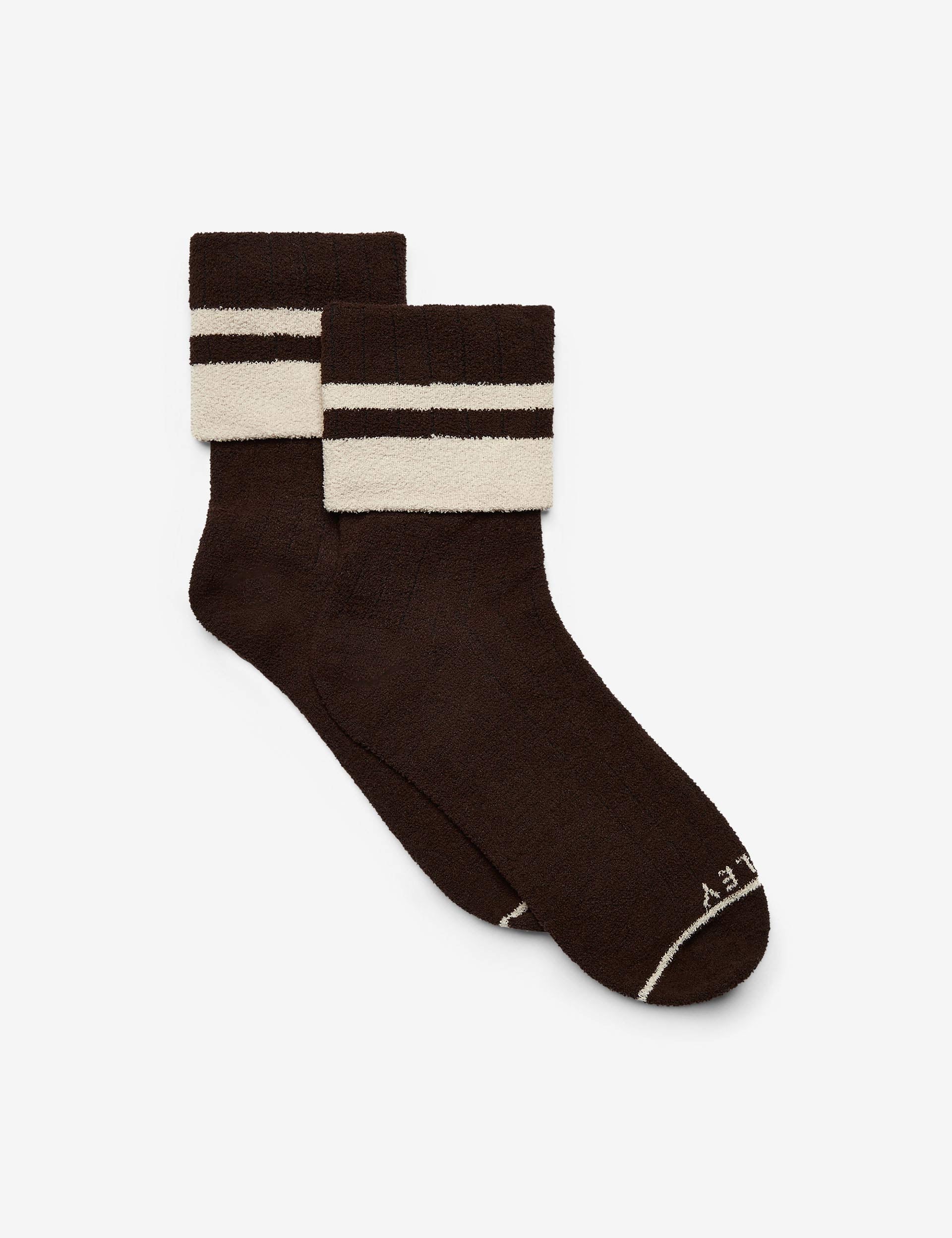 Preston Sock - Premium Coffee Bean & Sandshell Pattern Crew Socks for Men - Comfortable Casual & Work Socks for Daily Wear, Office, and Outdoor Activities