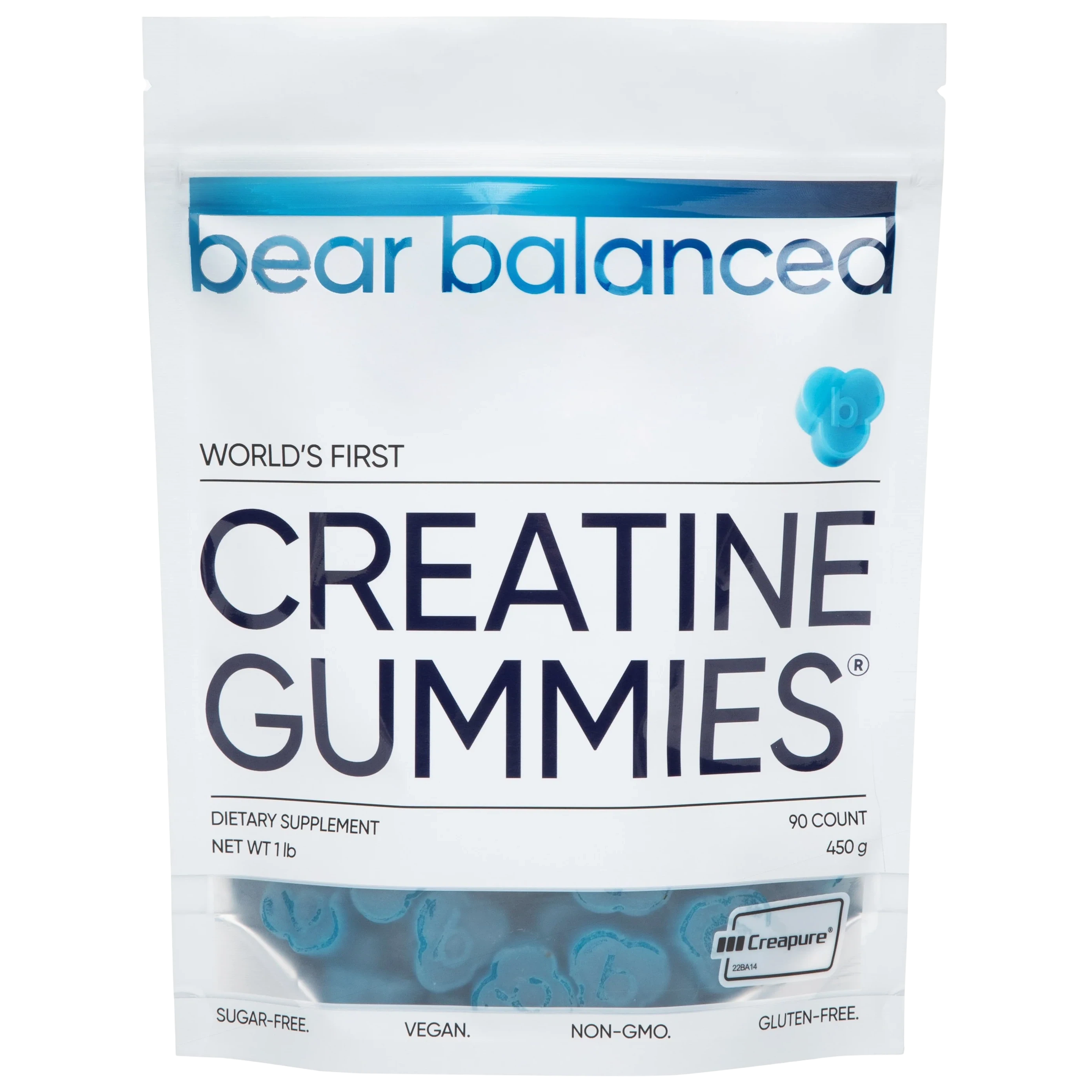 Bear Balanced Creatine Gummies - Sugar Free Muscle Recovery Supplement for Athletes & Fitness Enthusiasts | Pre & Post Workout Support for Strength Training, Gym Performance & Muscle Growth