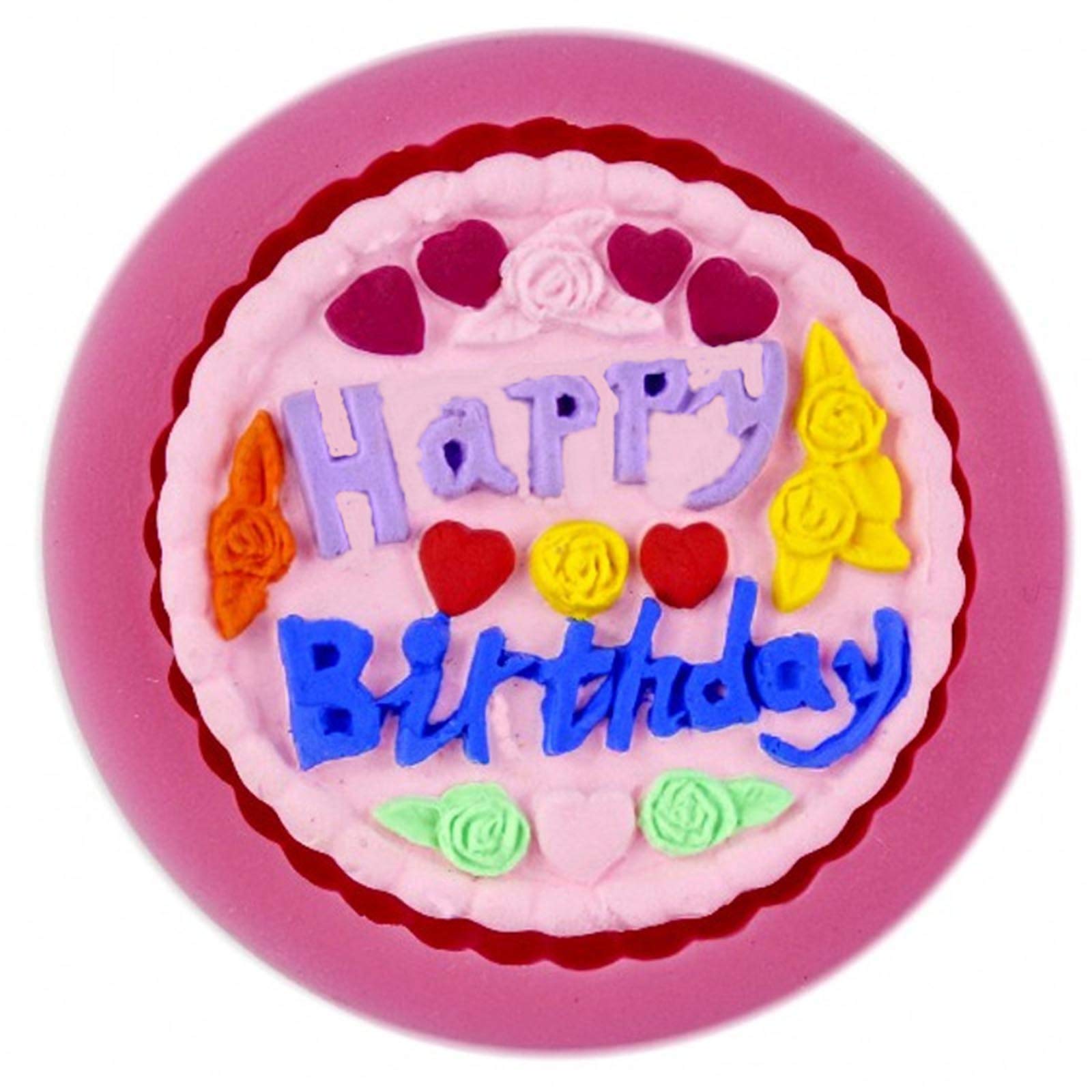 Happy Birthday Silicone Molds Set - Alphabet Fondant & Chocolate Letter Molds for Cake Decorating - Perfect for Birthday Party Cake Toppers, Cupcakes, and DIY Dessert Decorations (#005)