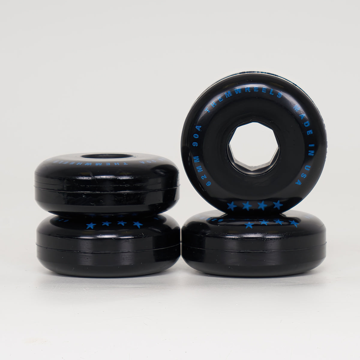 Premium 62mm Skateboard Wheels - Made in USA - High Performance for Street & Park Skating