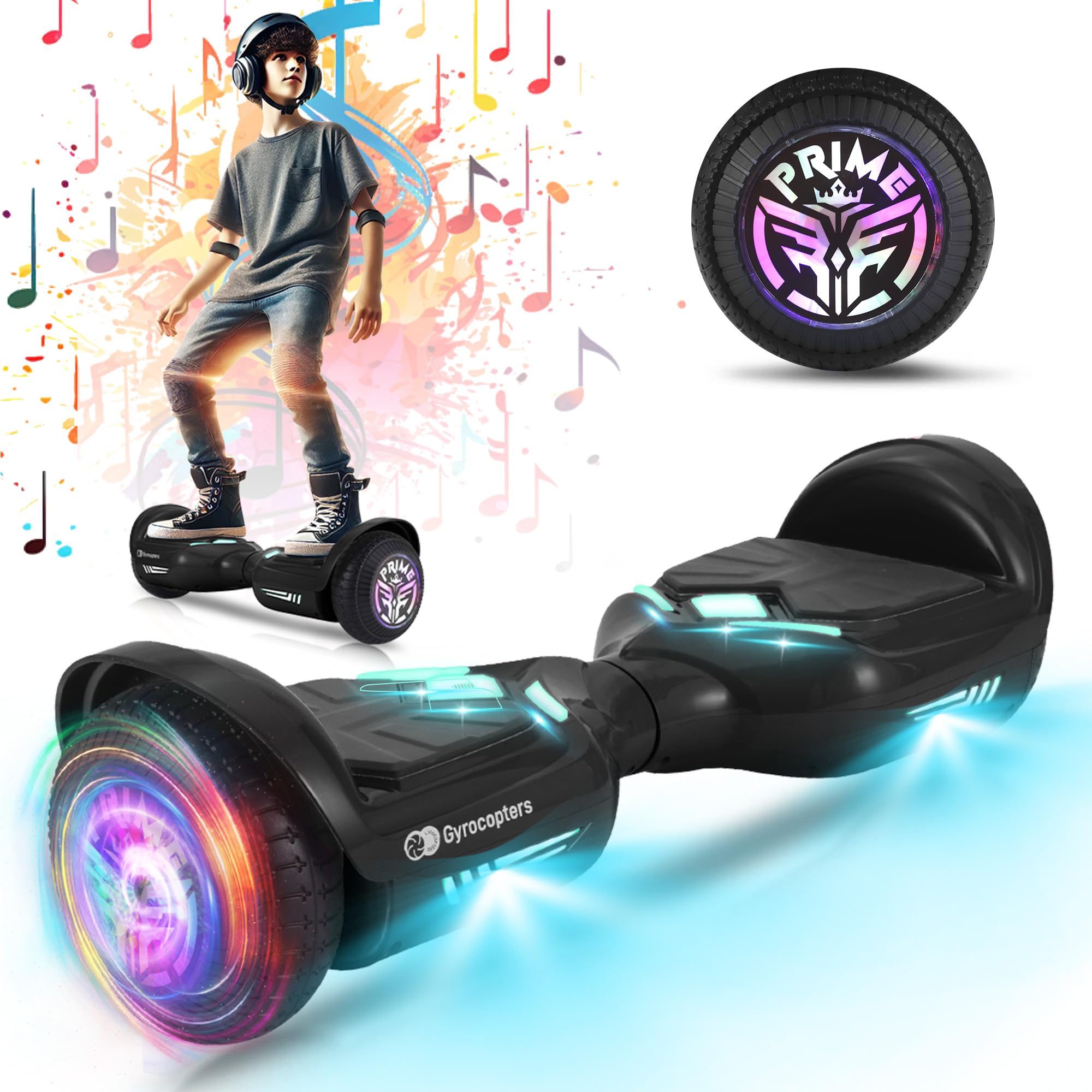 Gyrocopters PRIME 2025 All-Terrain Hoverboard with 6.5