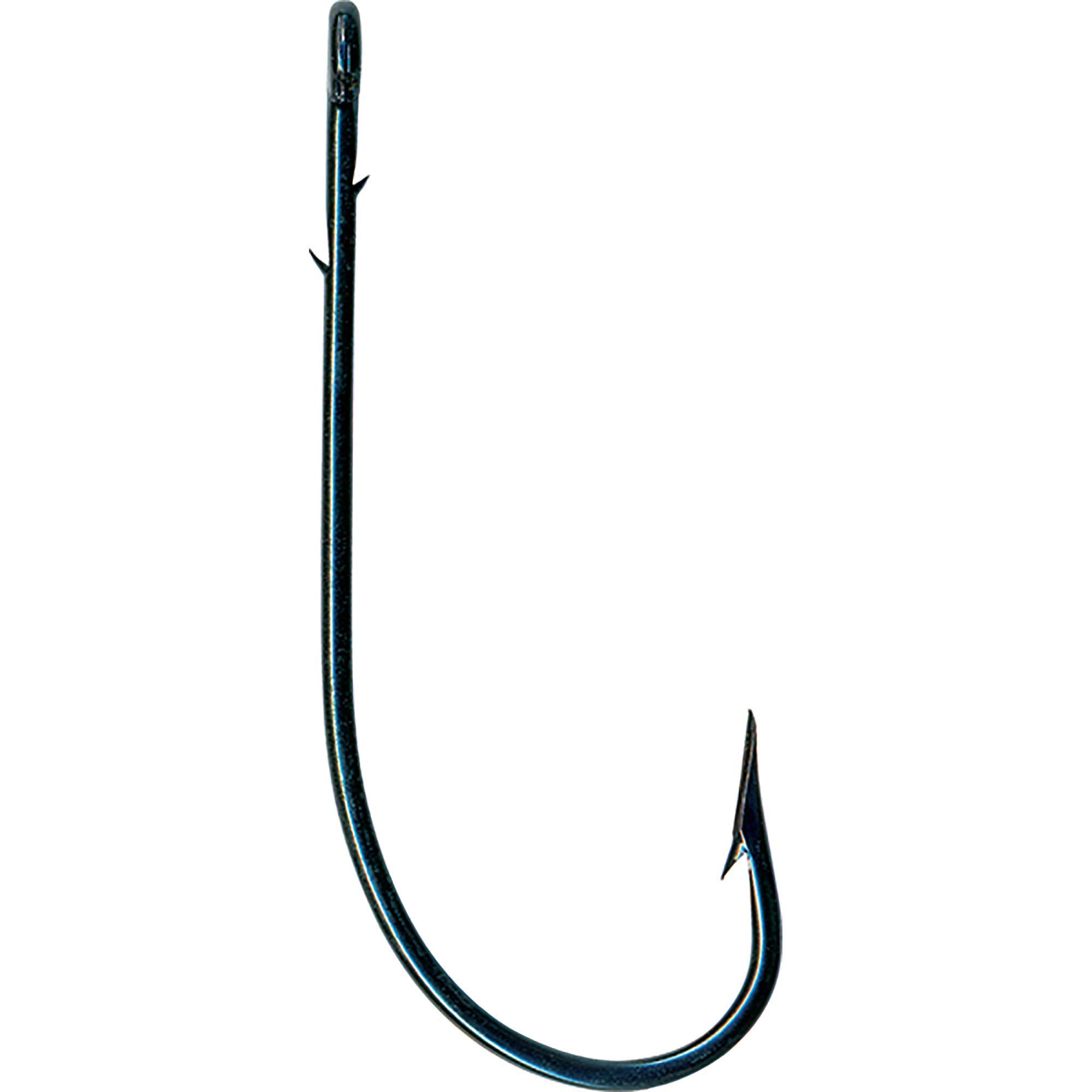 Mustad Sproat Worm Hook - Knife Edge Sharpness, Blued Finish, Size 1/0 - Perfect for Bass Fishing & Freshwater Angling