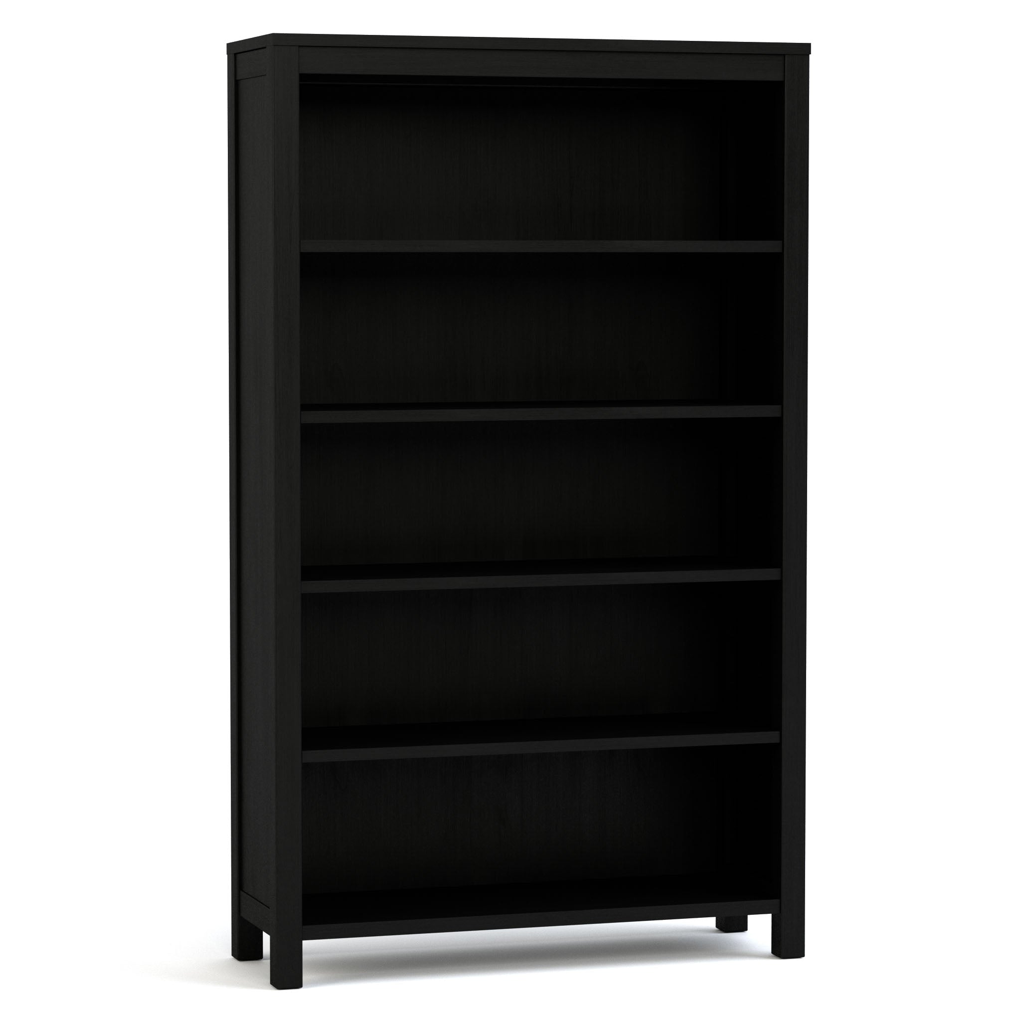 Origins 60 Inch Tall Wooden Bookshelf - 5-Tier Storage Shelf for Living Room, Bedroom, Office & Study - Sturdy Bookcase for Organizing Books, Decor & Essentials