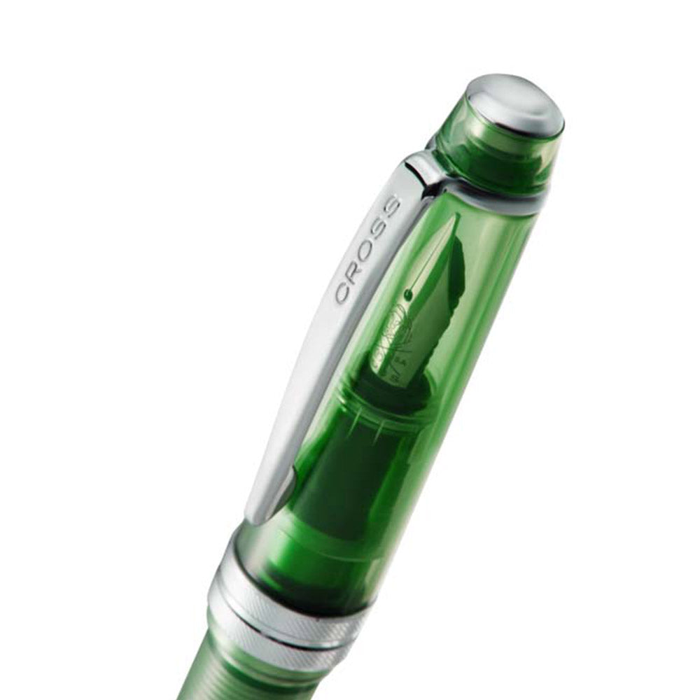 Cross Bailey Light Translucent Green Fountain Pen - Extra Fine Nib for Smooth Writing - Perfect for Journaling, Note Taking & Calligraphy