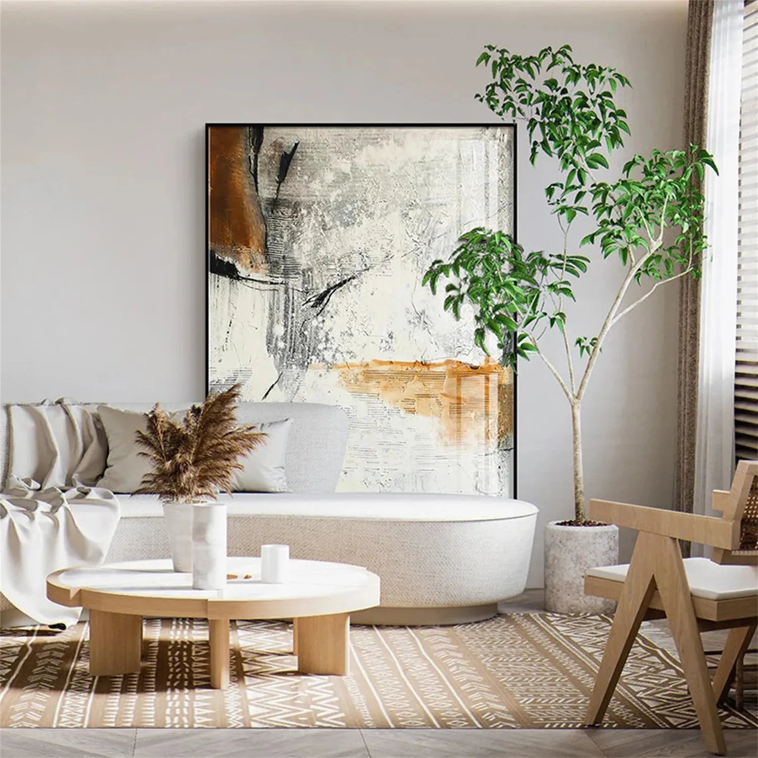 Abstract Painting #AB 181 - Modern Wall Art for Home & Office Decor - Perfect for Living Room, Bedroom or Workspace