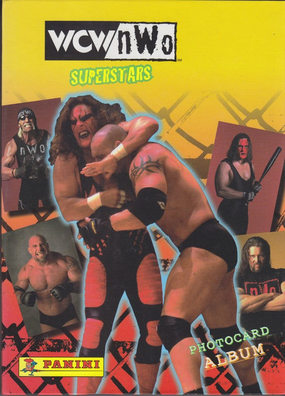 1998 WCW/NWO Panini Wrestling Superstars Complete 108-Card Album Set - Near Mint Condition - 2017 Value $20 - Perfect for Wrestling Collectors & Nostalgic Fans