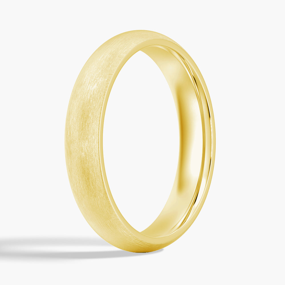 6mm Classic Matte Finish Men's Wedding Band Ring - Comfort Fit Tungsten Carbide Wedding Ring for Men - Perfect for Engagements, Weddings & Anniversaries