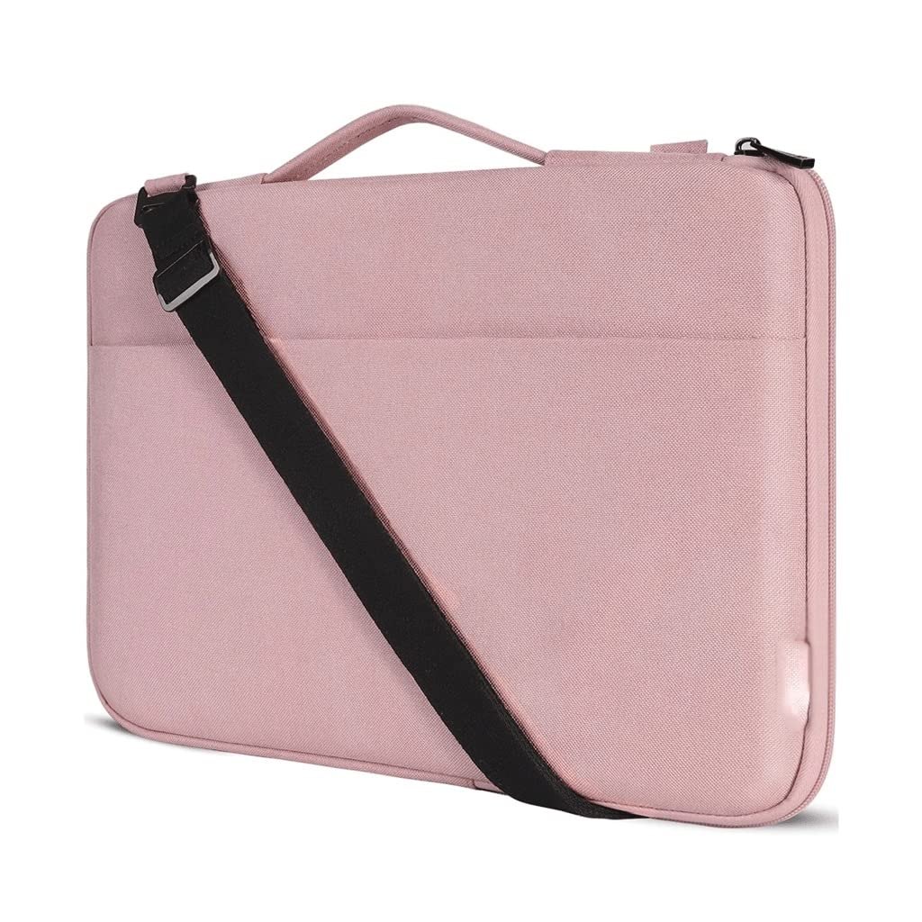 CCBUY 17-inch Waterproof Shockproof Laptop Sleeve Case - Pink Protective Shoulder Bag for MacBook Pro/Air, Notebook & Ultrabooks | Perfect for Travel, Office & School