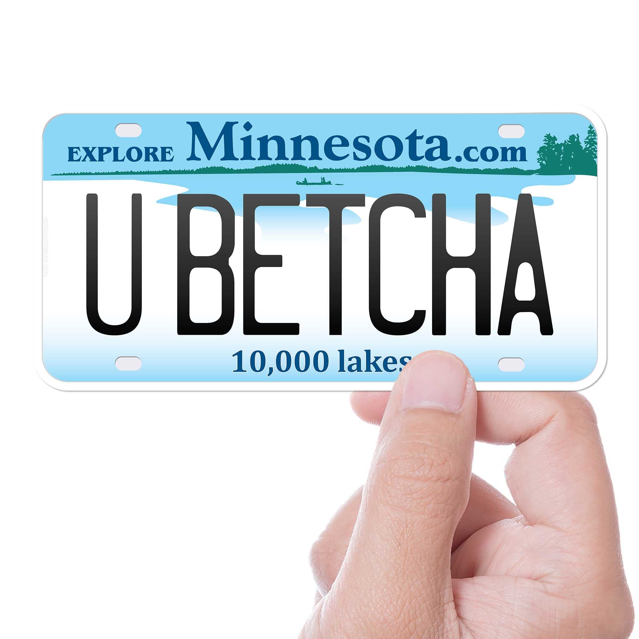 Minnesota Bumper Sticker - 'You Betcha' Midwest Saying Decal for Hydro Flask, Laptop, Car & Water Bottle | Perfect for Travel, College Dorms & Outdoor Adventures