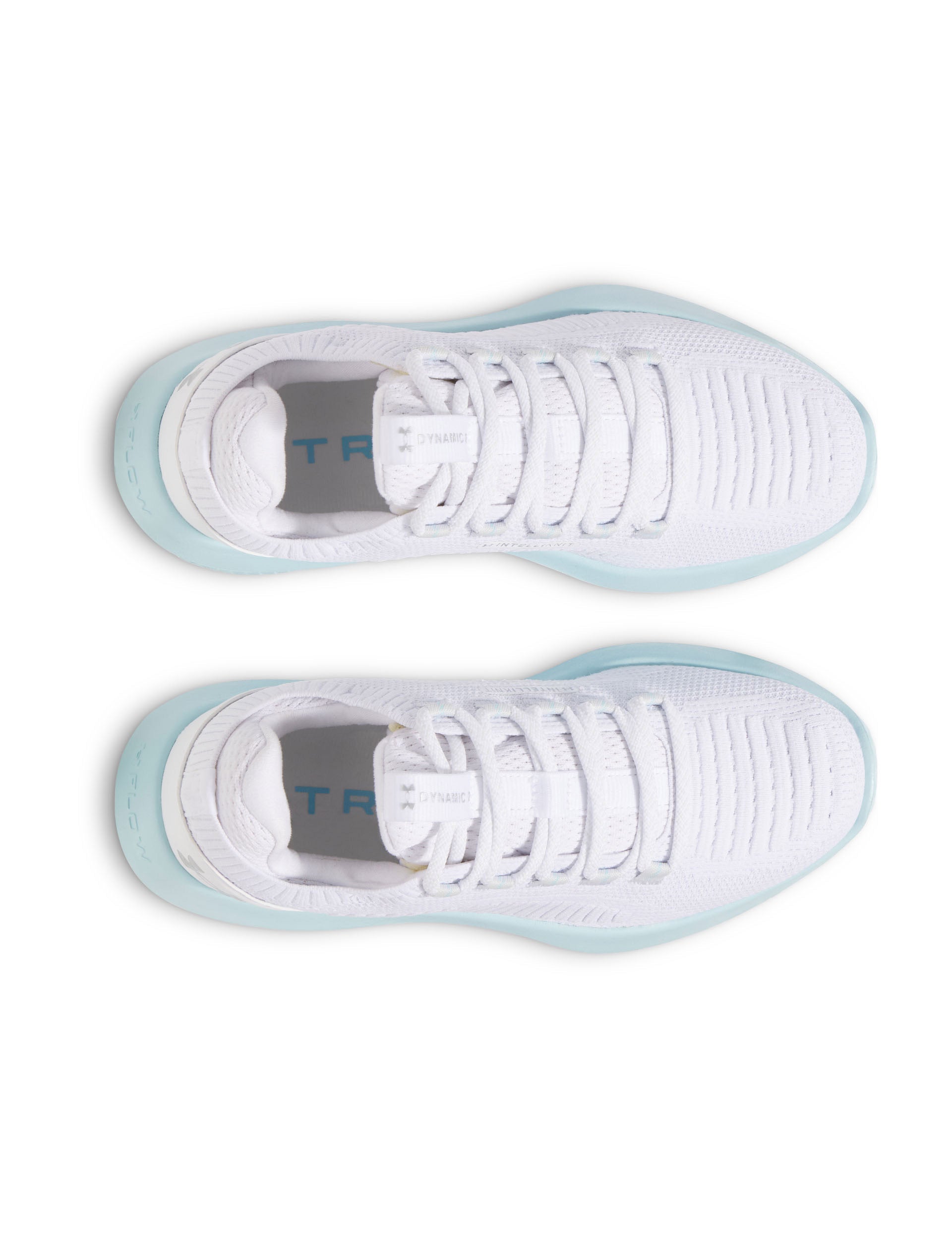 Dynamic 2 Training Shoes for Men & Women - Lightweight Gym Workout Shoes in White/Stream/Metallic Silver - Perfect for Running, Cross Training & Fitness Exercises
