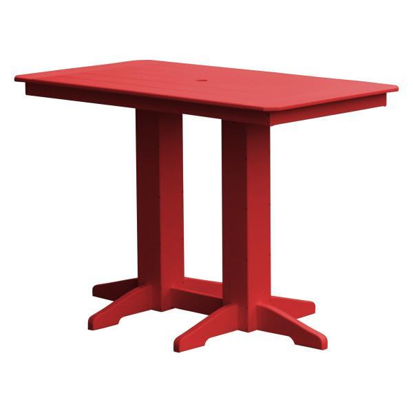 Eco-Friendly Recycled Plastic Bar Table - Durable Outdoor & Indoor Pub Height Table for Patio, Deck, or Home Bar - Sustainable Furniture for Entertaining