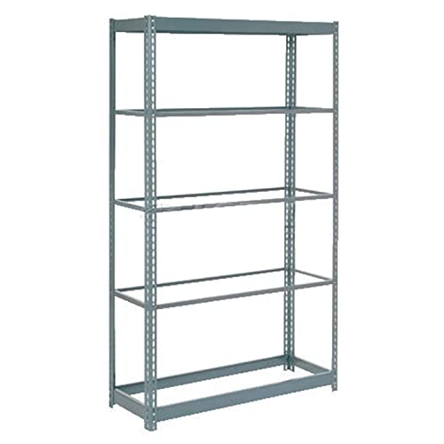 Heavy Duty Boltless Shelving Unit 36x18x96 Inches - 5-Tier Industrial Storage Rack for Warehouse, Garage & Home Organization