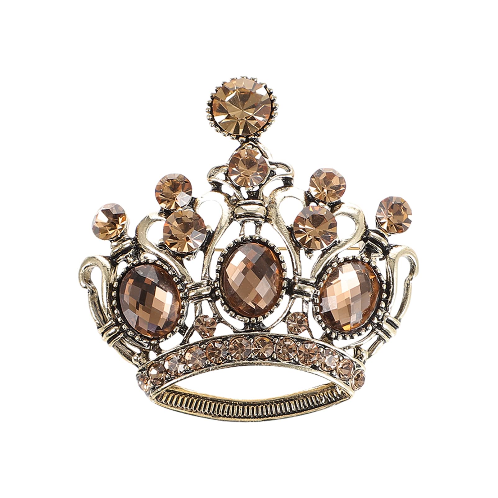 GALPADA Elegant Crown Brooch Pin - Vintage Jewelry for Women, Lapel Pin for Blazers, Dresses & Coats - Perfect for Weddings, Parties & Formal Events