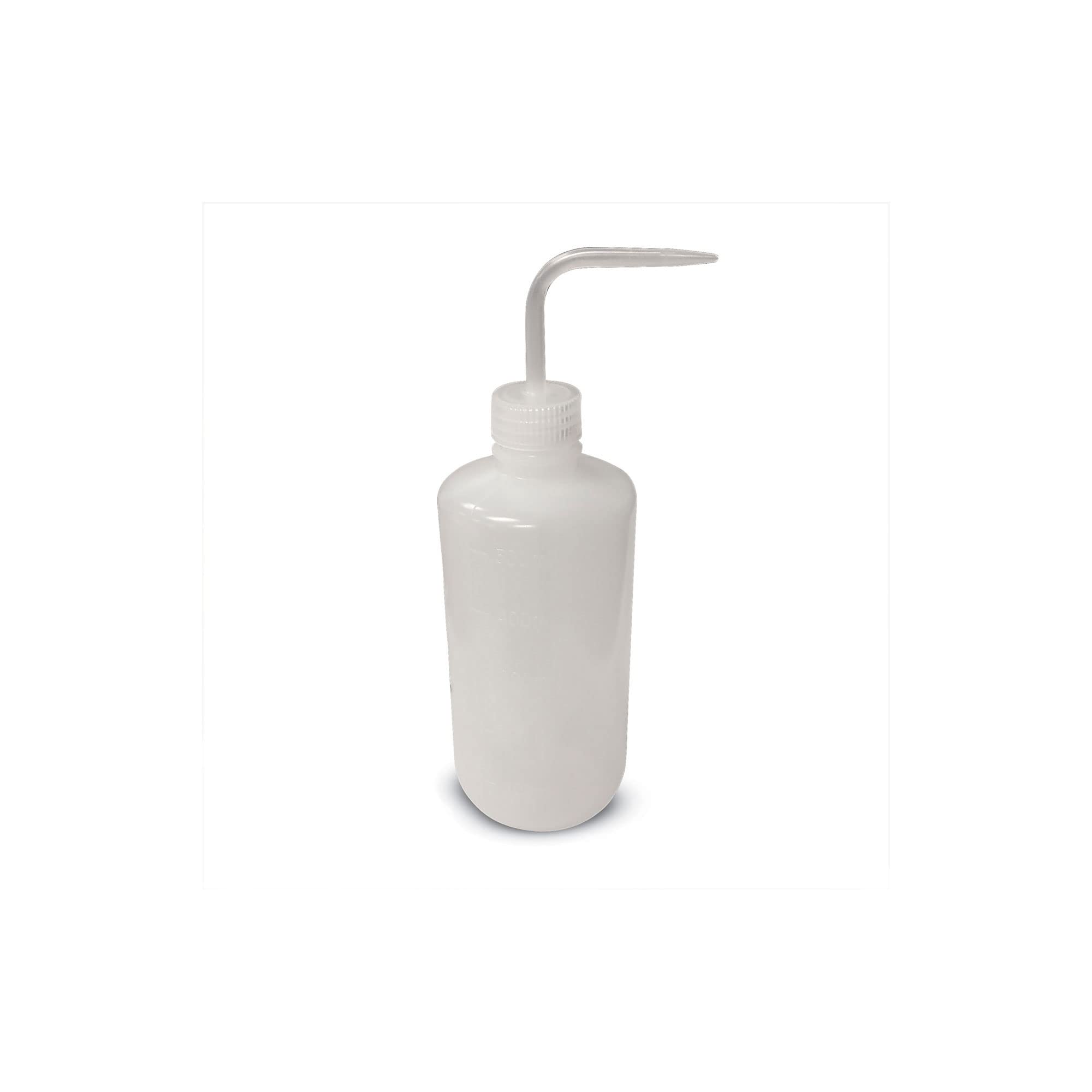500ml Plastic Boston Round Wash Bottles (3-Pack) - Ideal for Lab Cleaning, Chemical Dispensing & DIY Projects