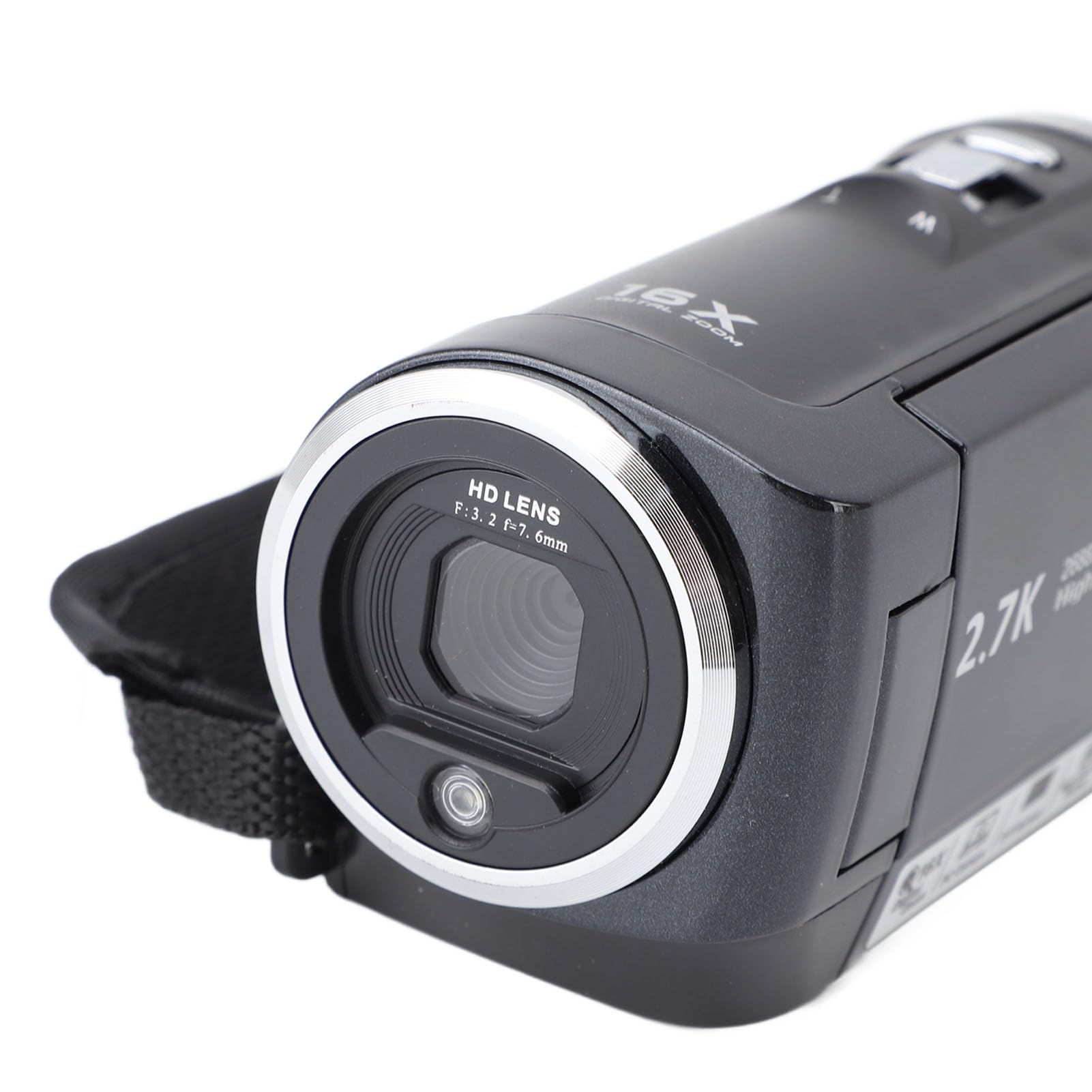 2.7K HD Video Camera Camcorder with 16x Digital Zoom & 50MP Resolution - Rotating Screen Vlogging Camera with 1/4