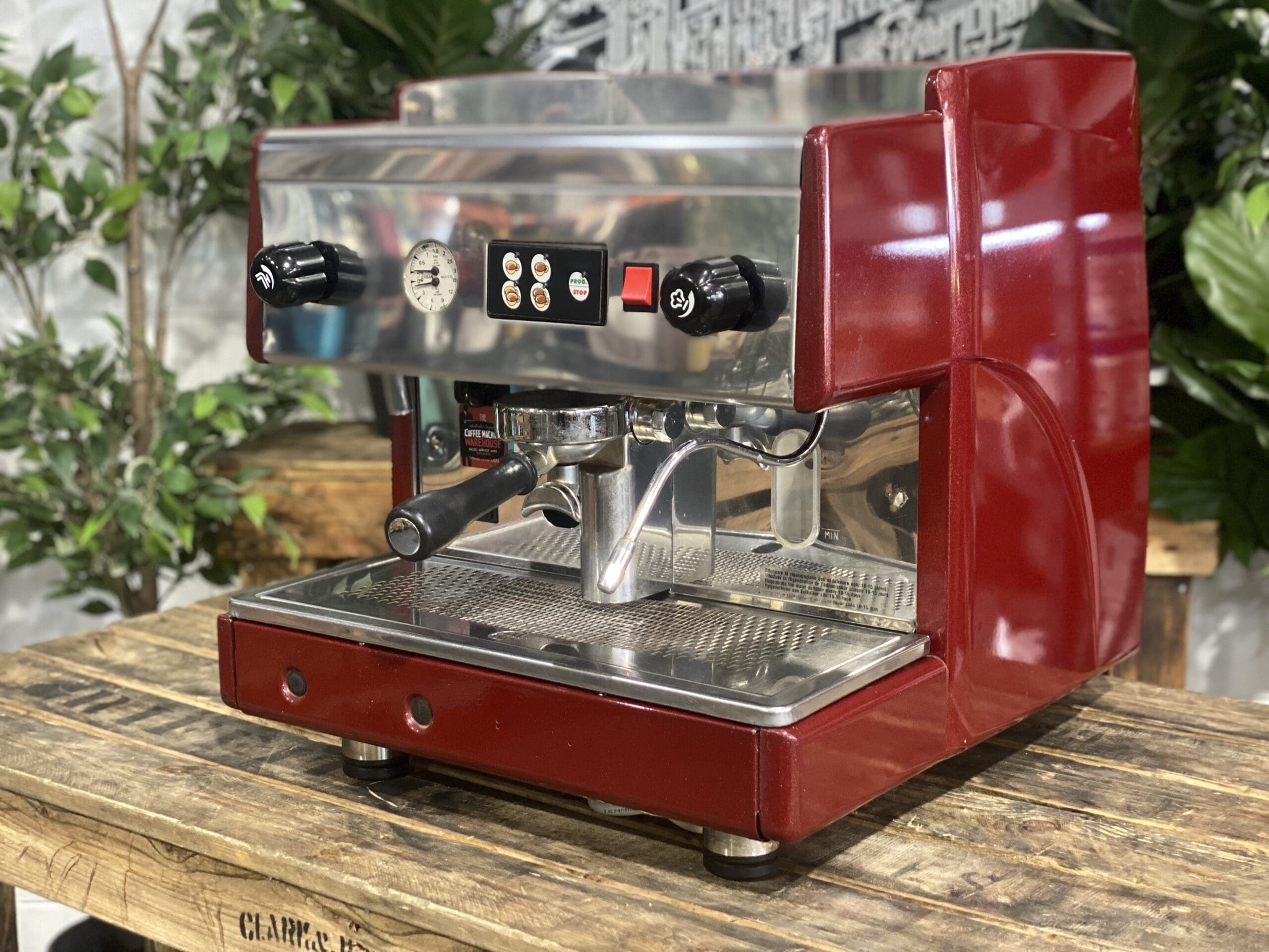 CMA 1 Group Red Espresso Coffee Machine - Professional Commercial Grade Espresso Maker for Home & Cafe Use | Perfect for Coffee Shops, Restaurants & Home Baristas