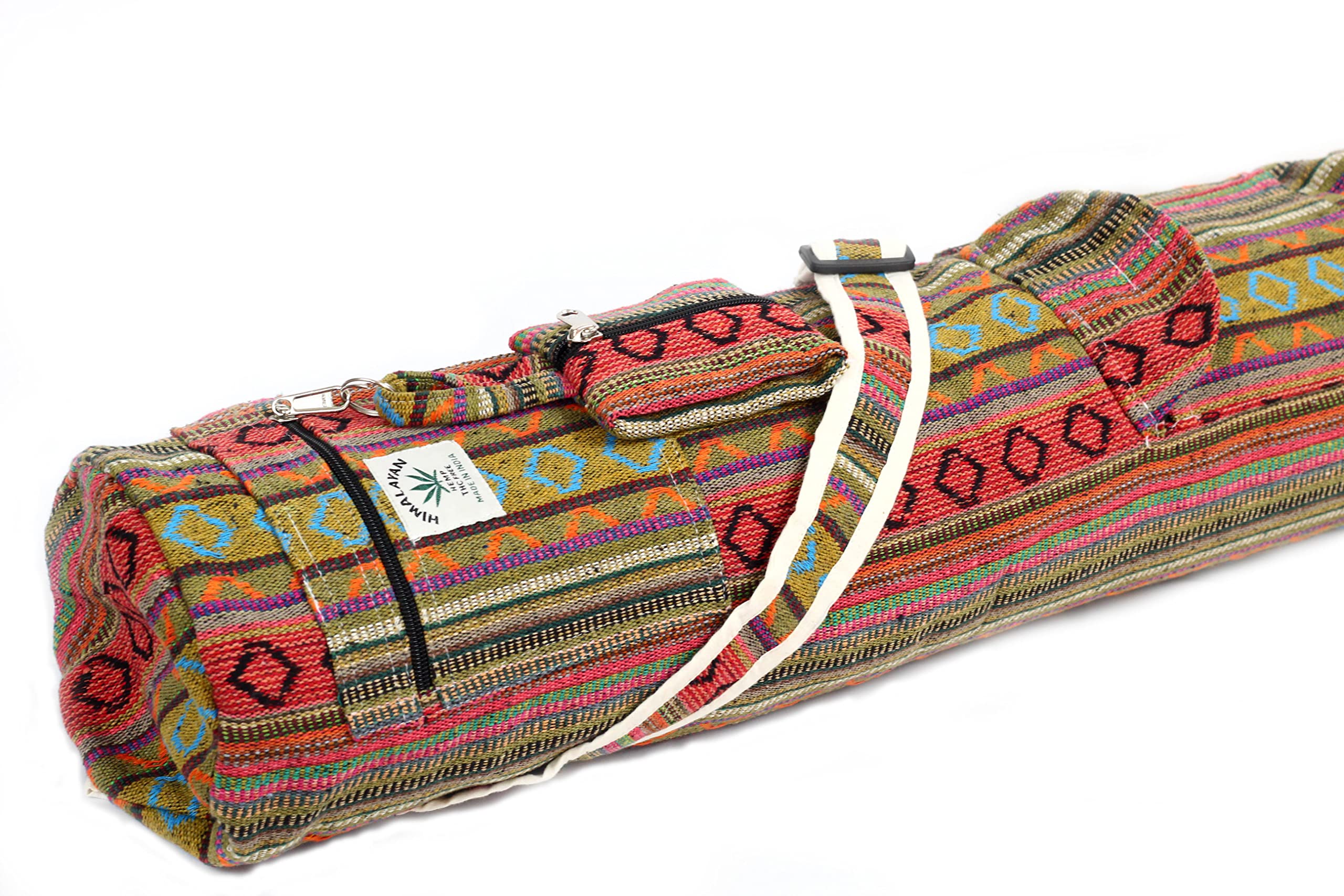 Eco-Friendly Hemp Yoga Mat Bag with Full-Zip Closure - Fits Up to 26 Inches Yoga Mat - Perfect for Yoga, Pilates, Gym & Travel - Sustainable Yoga Mat Carrier for Active Lifestyles