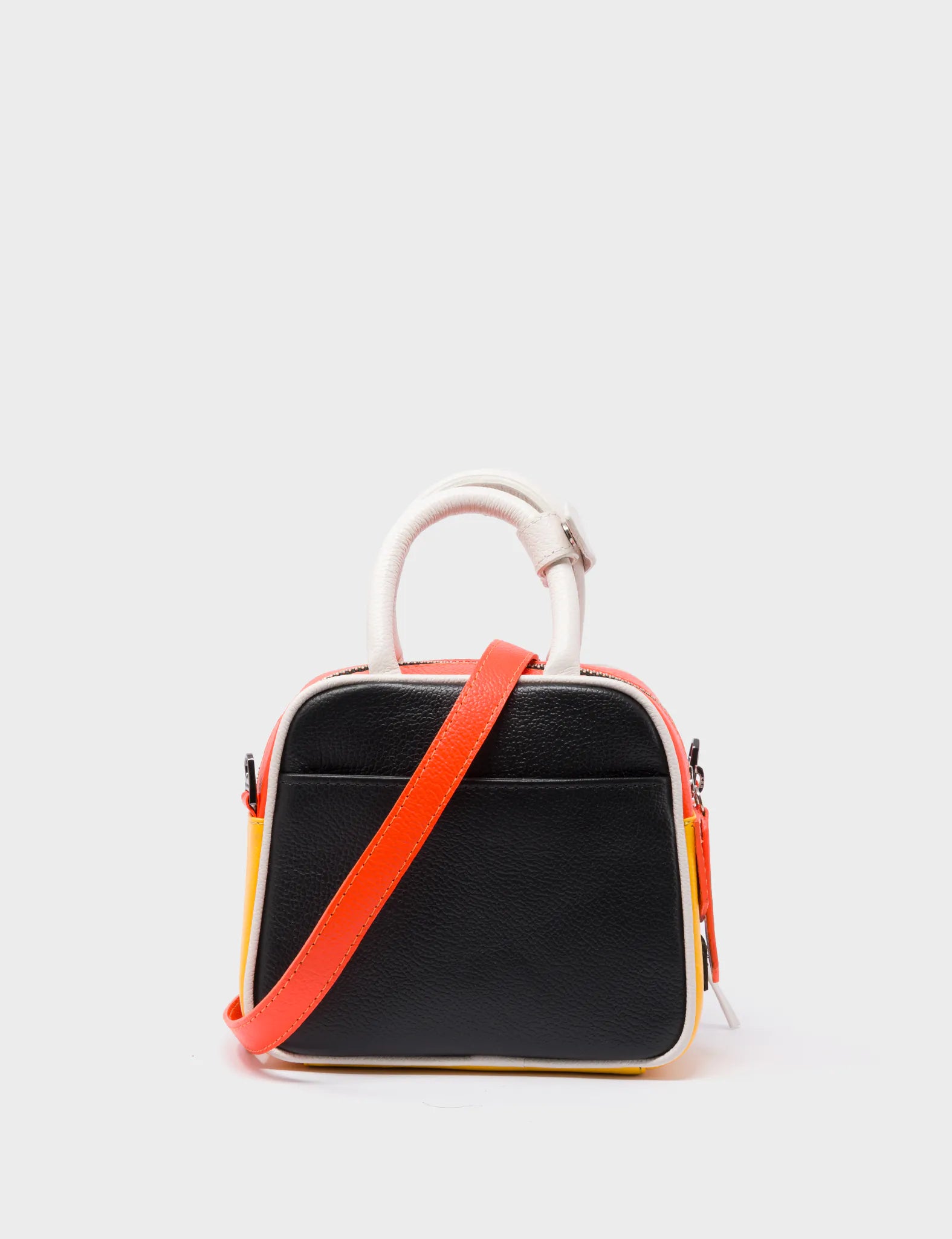 Marino Mini Crossbody Bag - Genuine Vermillion Leather with Subway Platform Design - Perfect for Everyday Use, Travel & Fashion Accessories