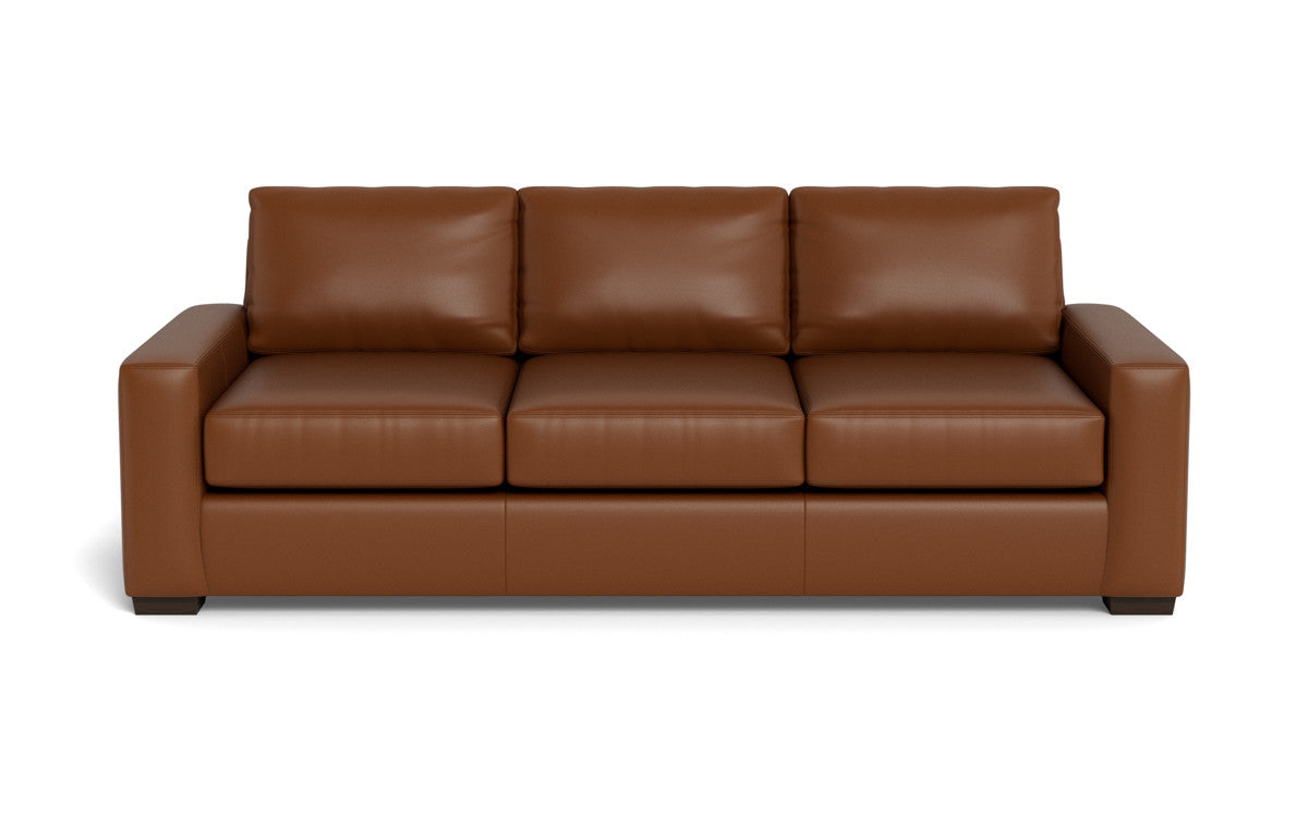 Mas Mesa 101 Deep Leather Estate Sofa - Premium Genuine Leather Sectional Couch for Living Room, Lounge & Home Theater - Comfortable Luxury Seating for Family Gatherings & Entertainment Spaces